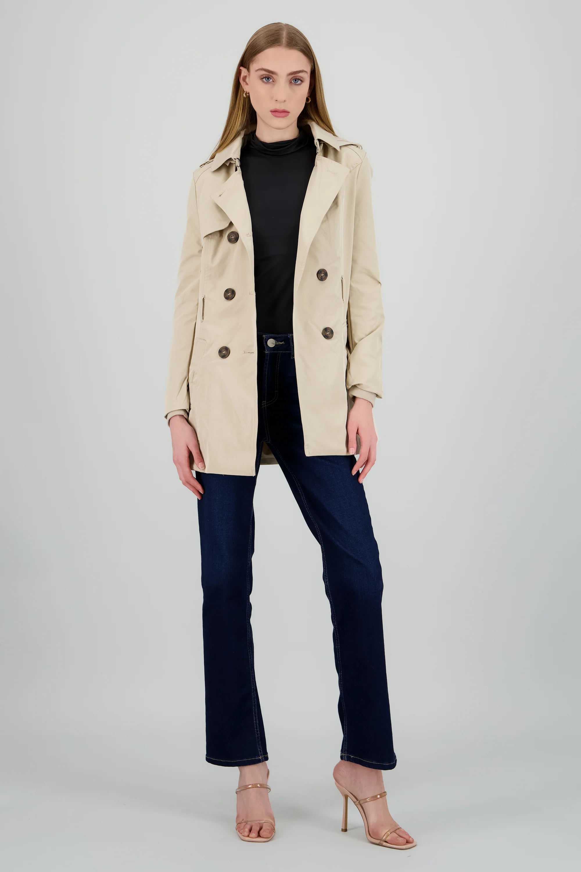 Gabardina ajustada capucha - Image 3