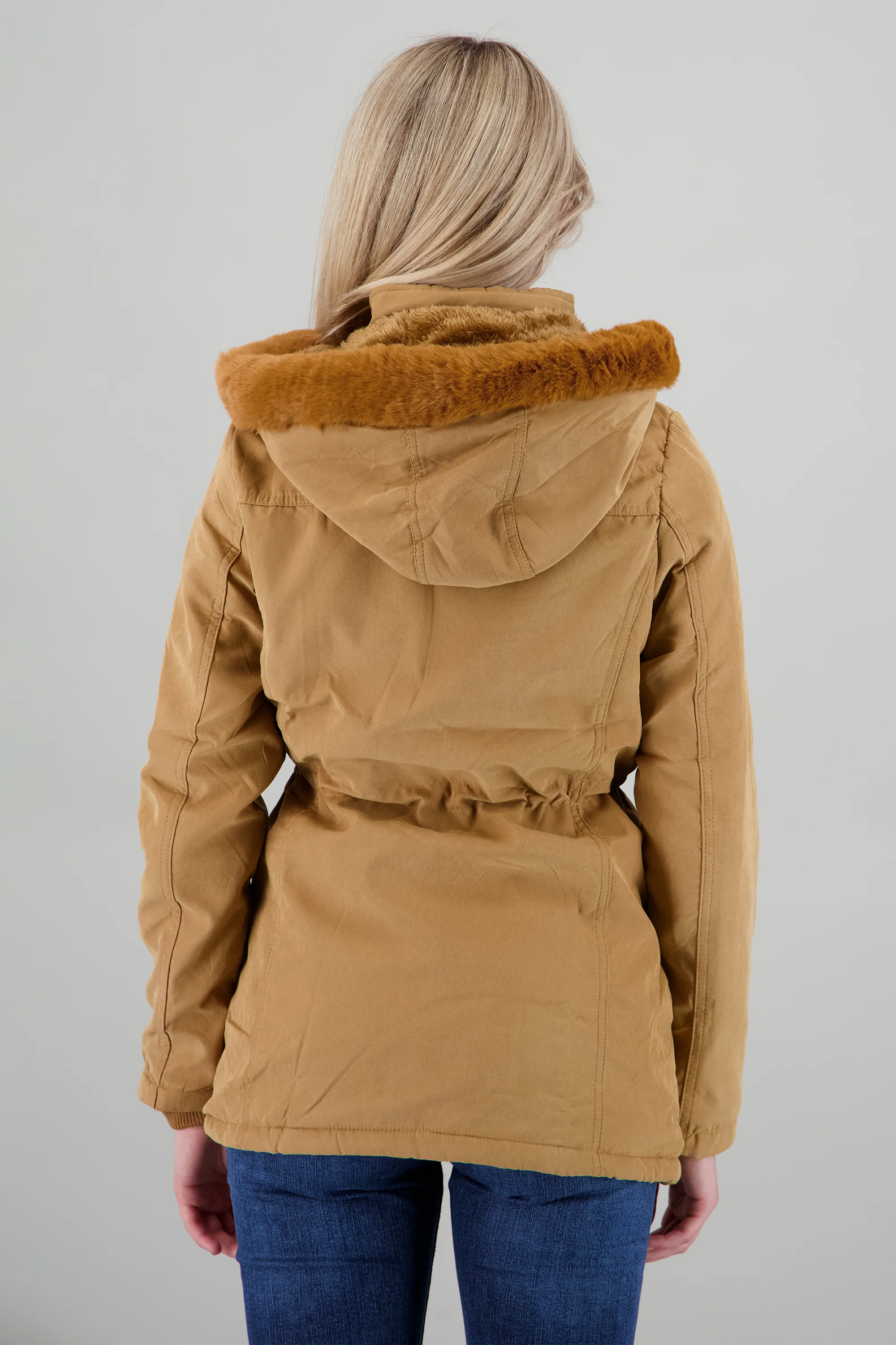 Gabardina bolsas cierre gorro - Image 4