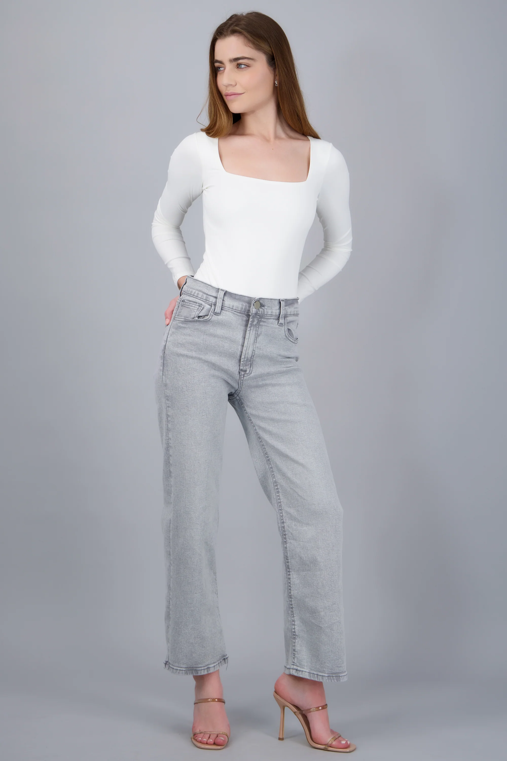 Jeans básicos wide leg