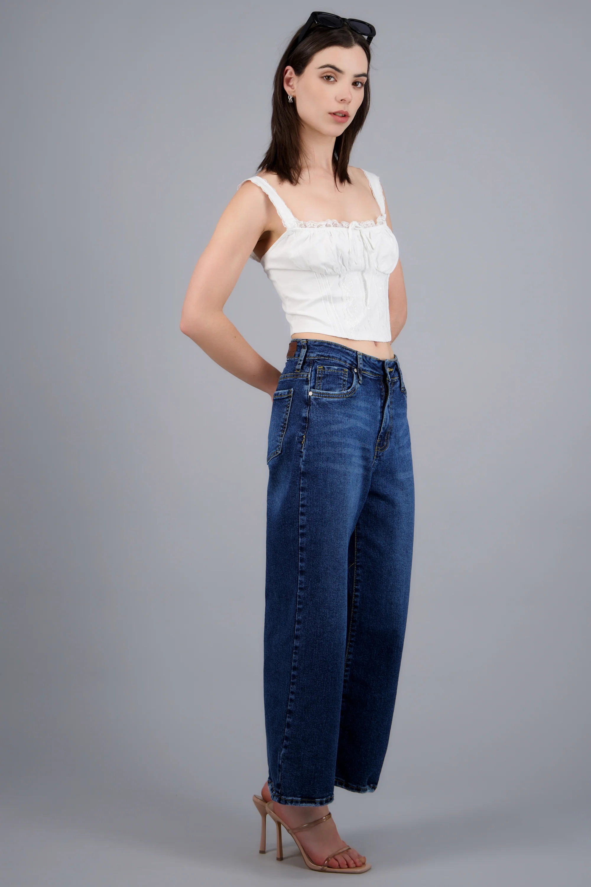 Jeans cropped mid rise - Image 2