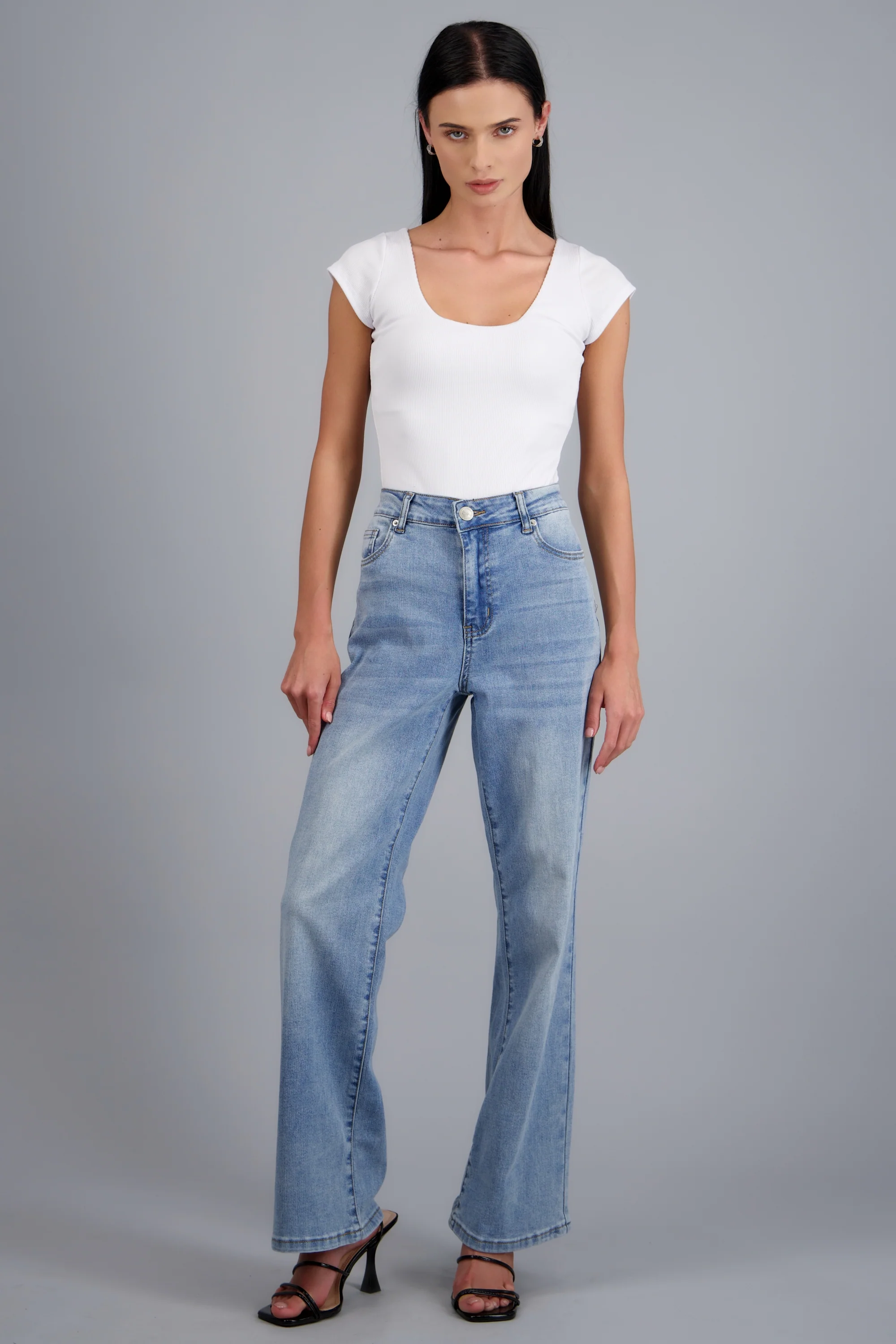 Jeans straight estrella animal print - Image 2