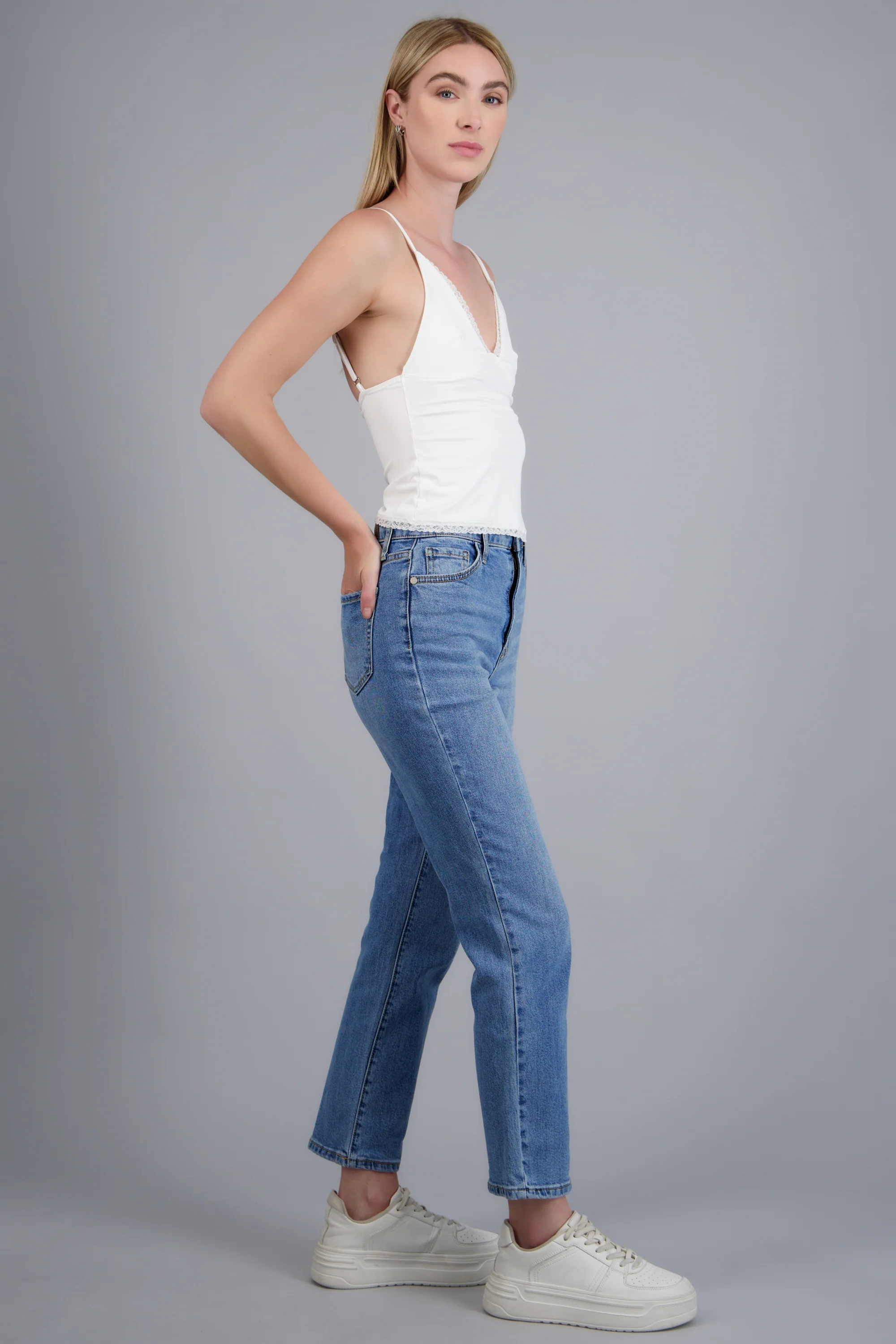 JEANS STRAIGHT MID RISE - Image 3