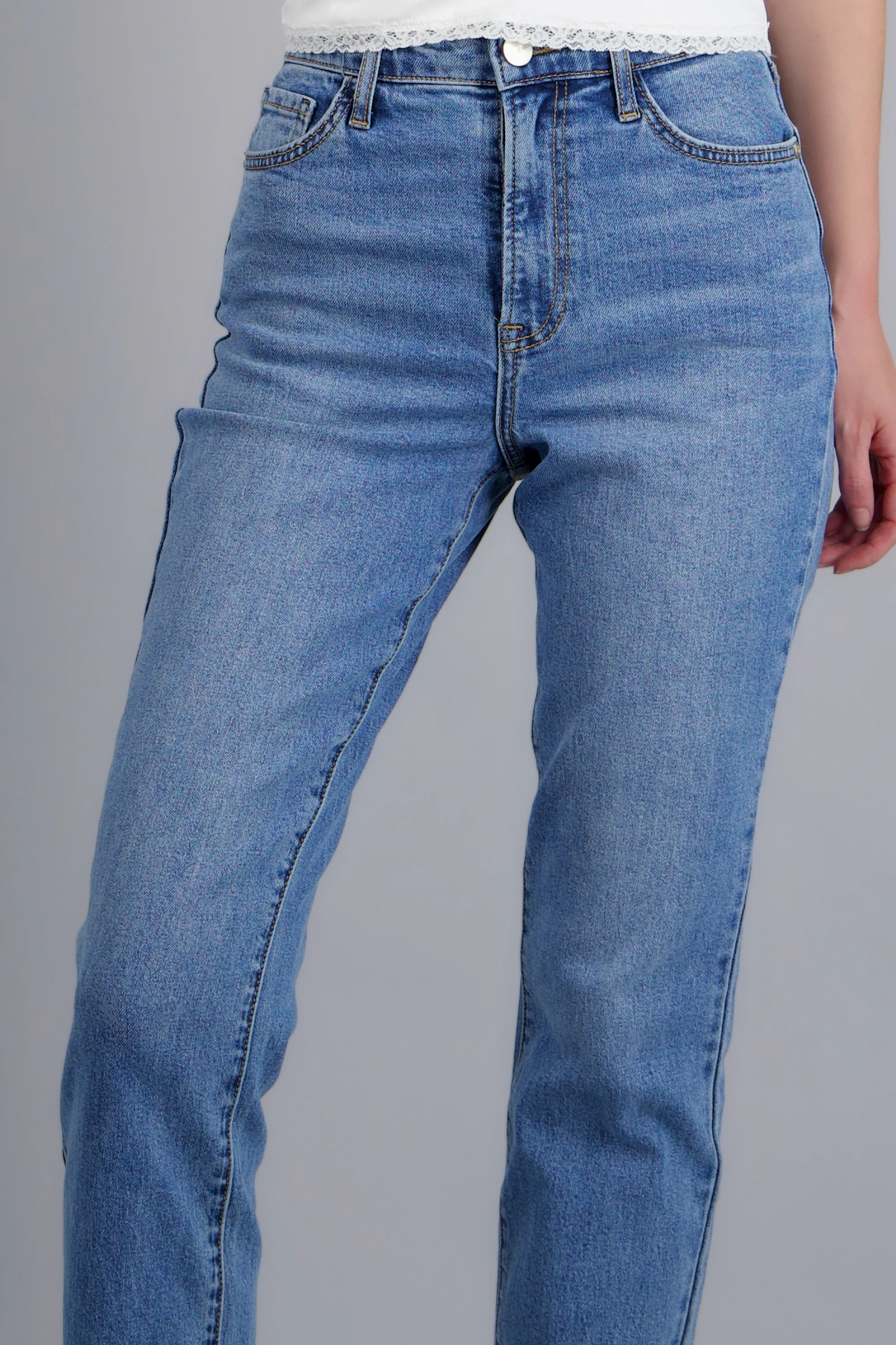 JEANS STRAIGHT MID RISE - Image 5