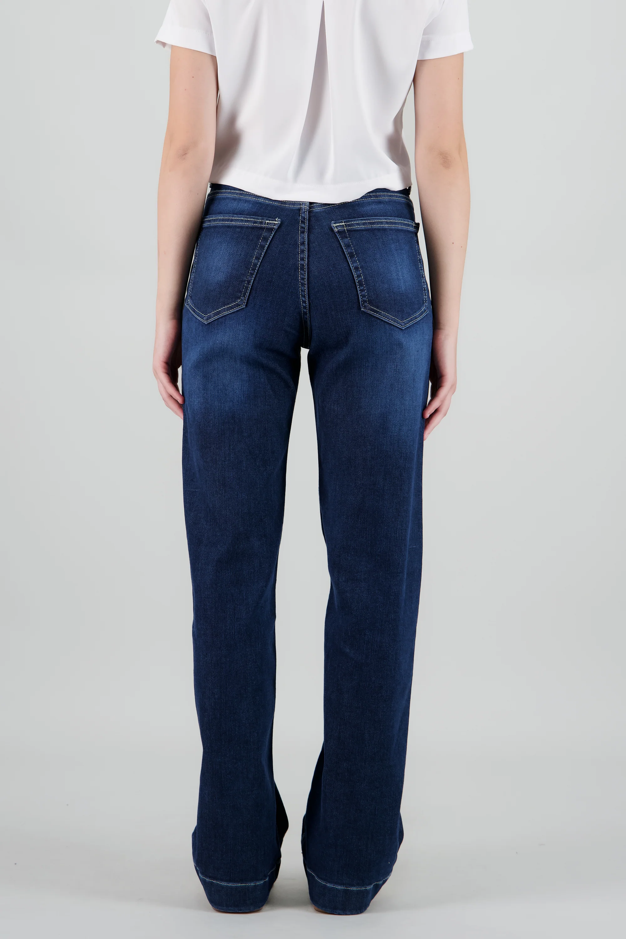 Jeans straight wide dobladillo - Image 4
