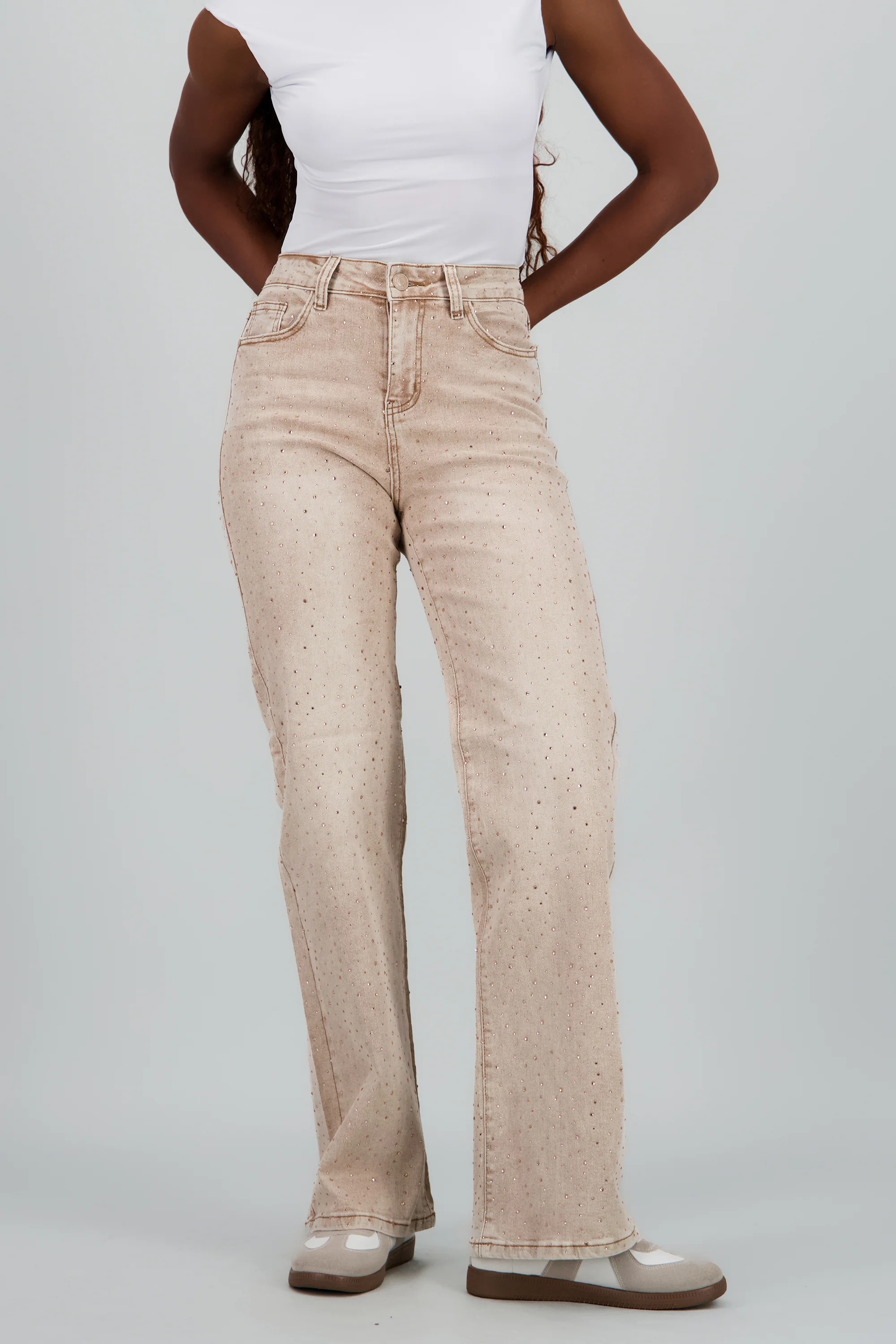 Jeans wide leg entintados brillo - Image 2