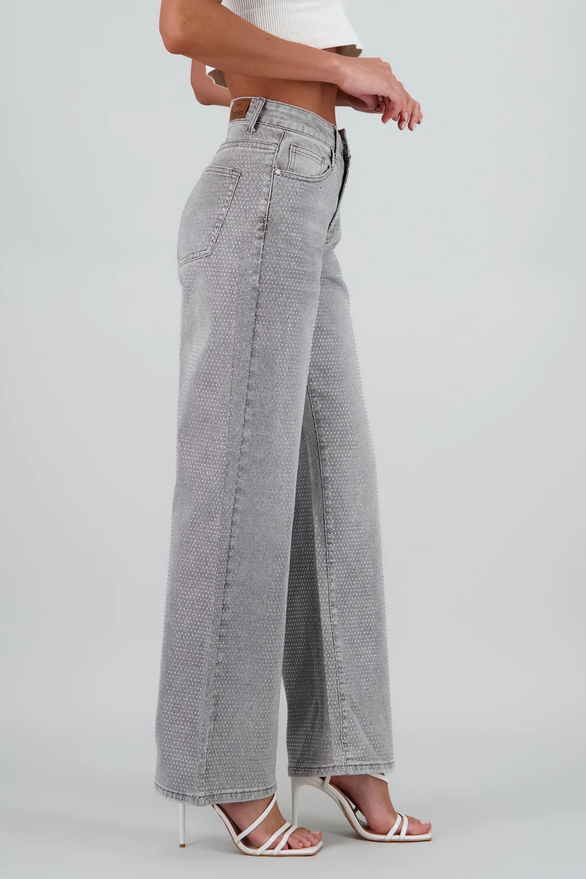 Jeans wide leg full brillo - Image 3