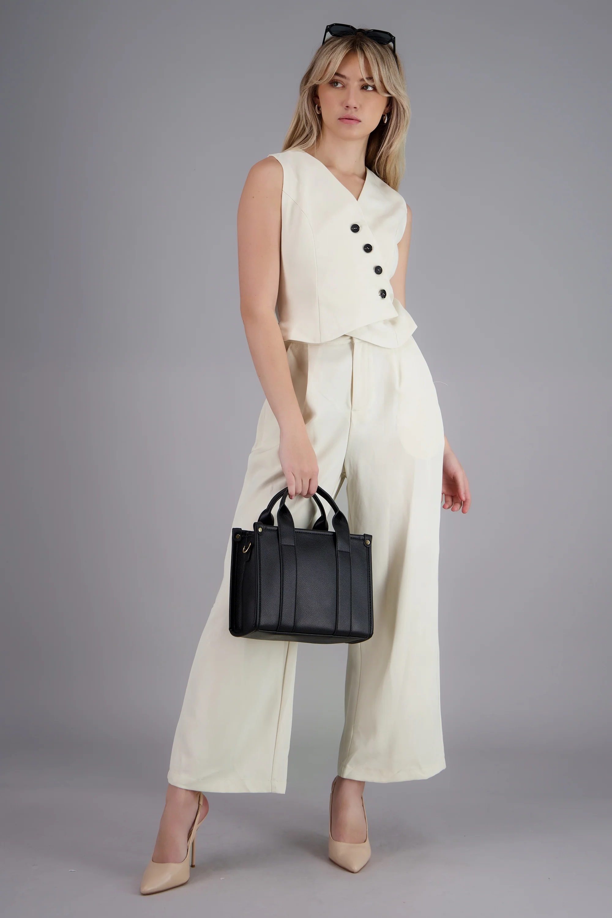 Jumpsuit ancho chaleco - Image 2