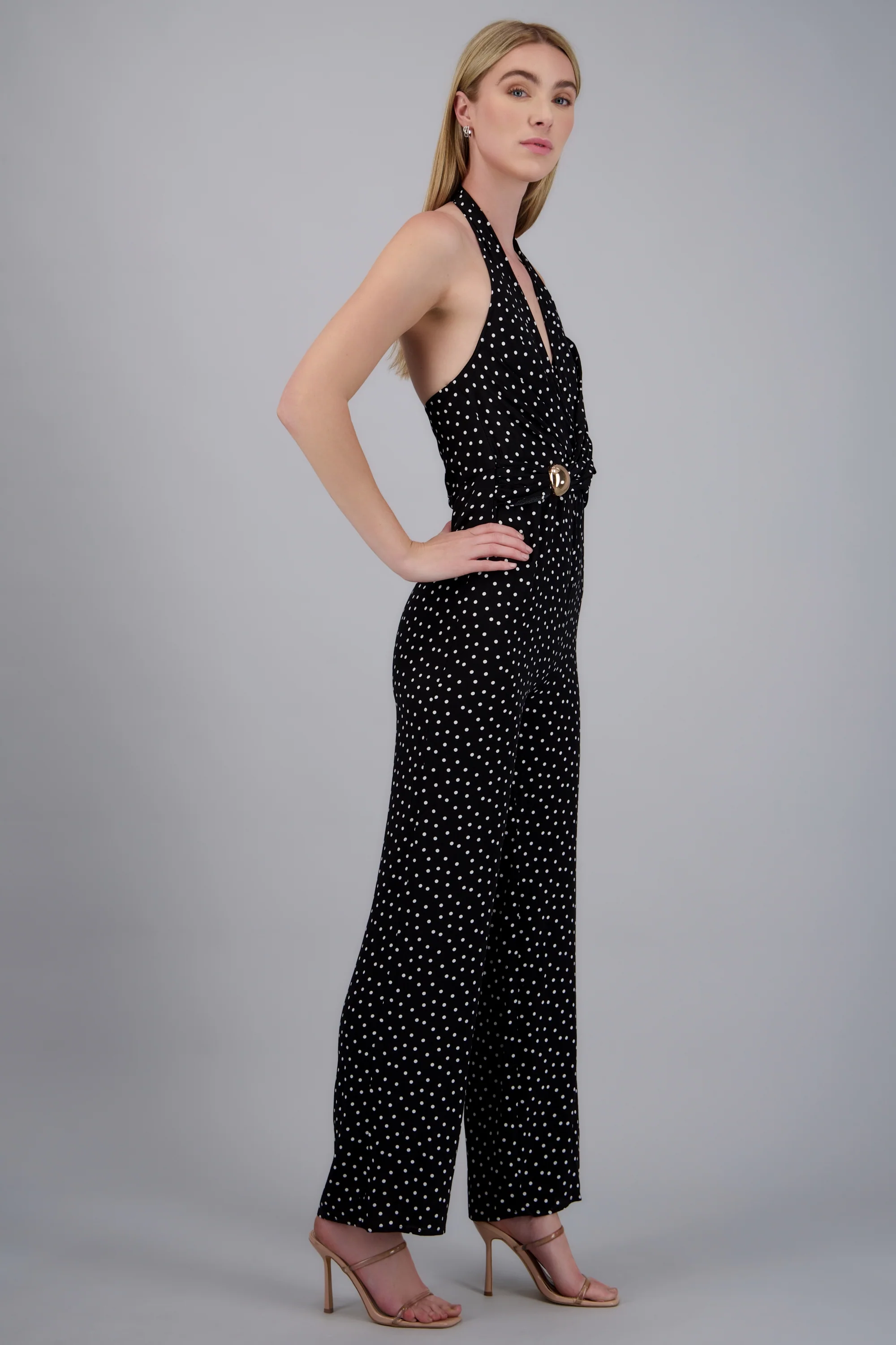 jumpsuit halter espalda descubierta polkas - Image 2