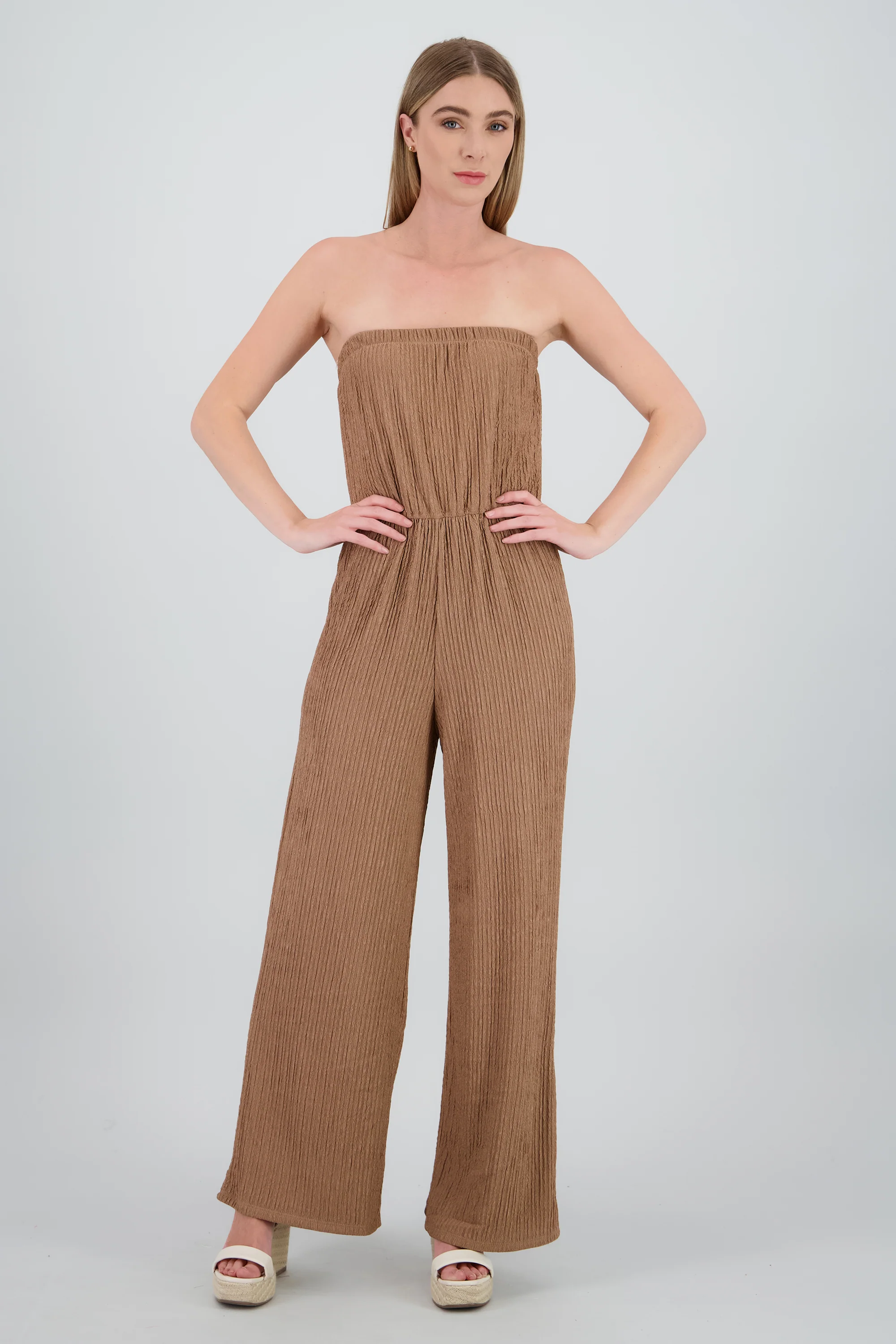 Jumpsuit sin mangas textura