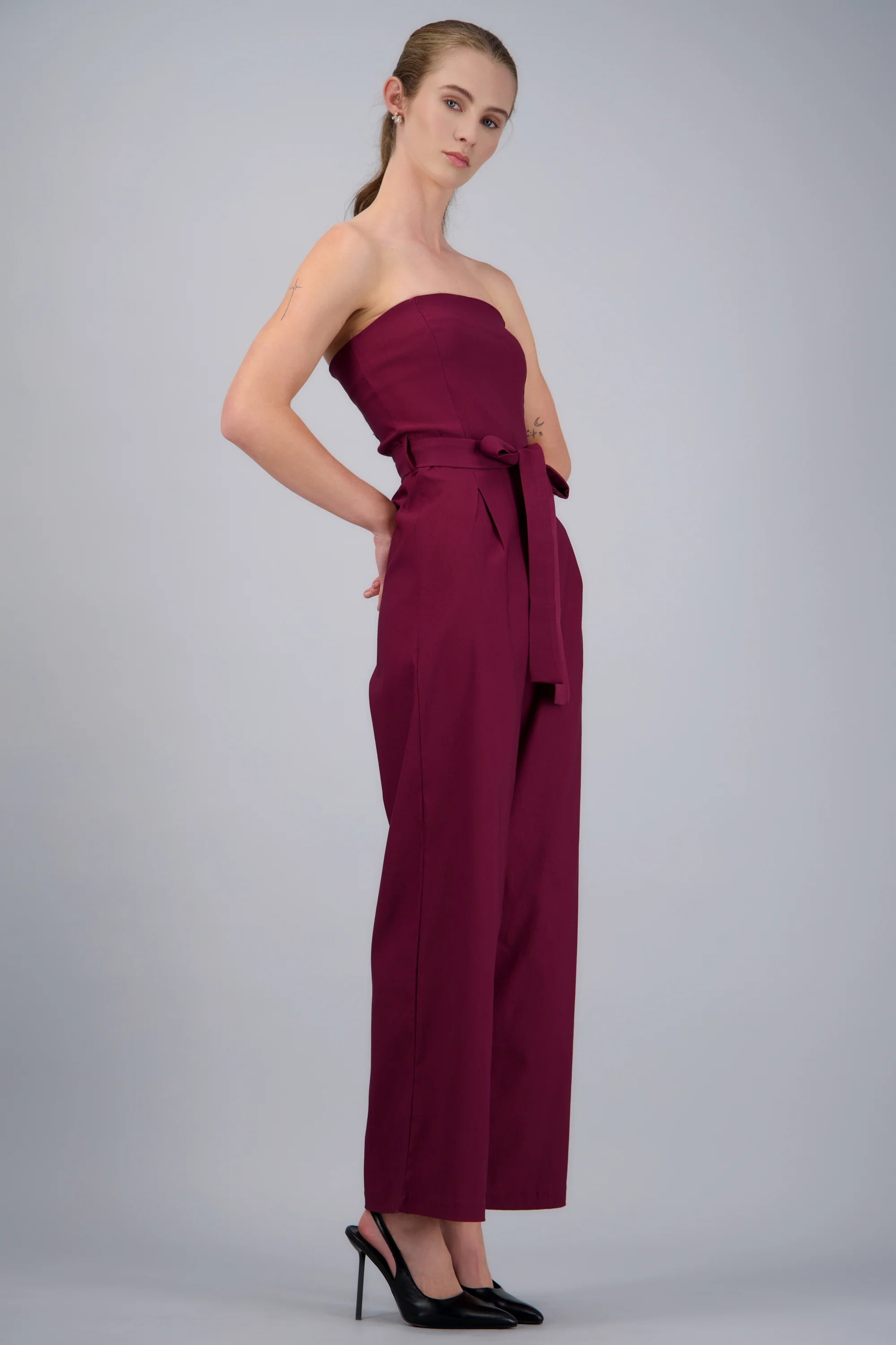 Jumpsuit strapless con cinto - Image 2