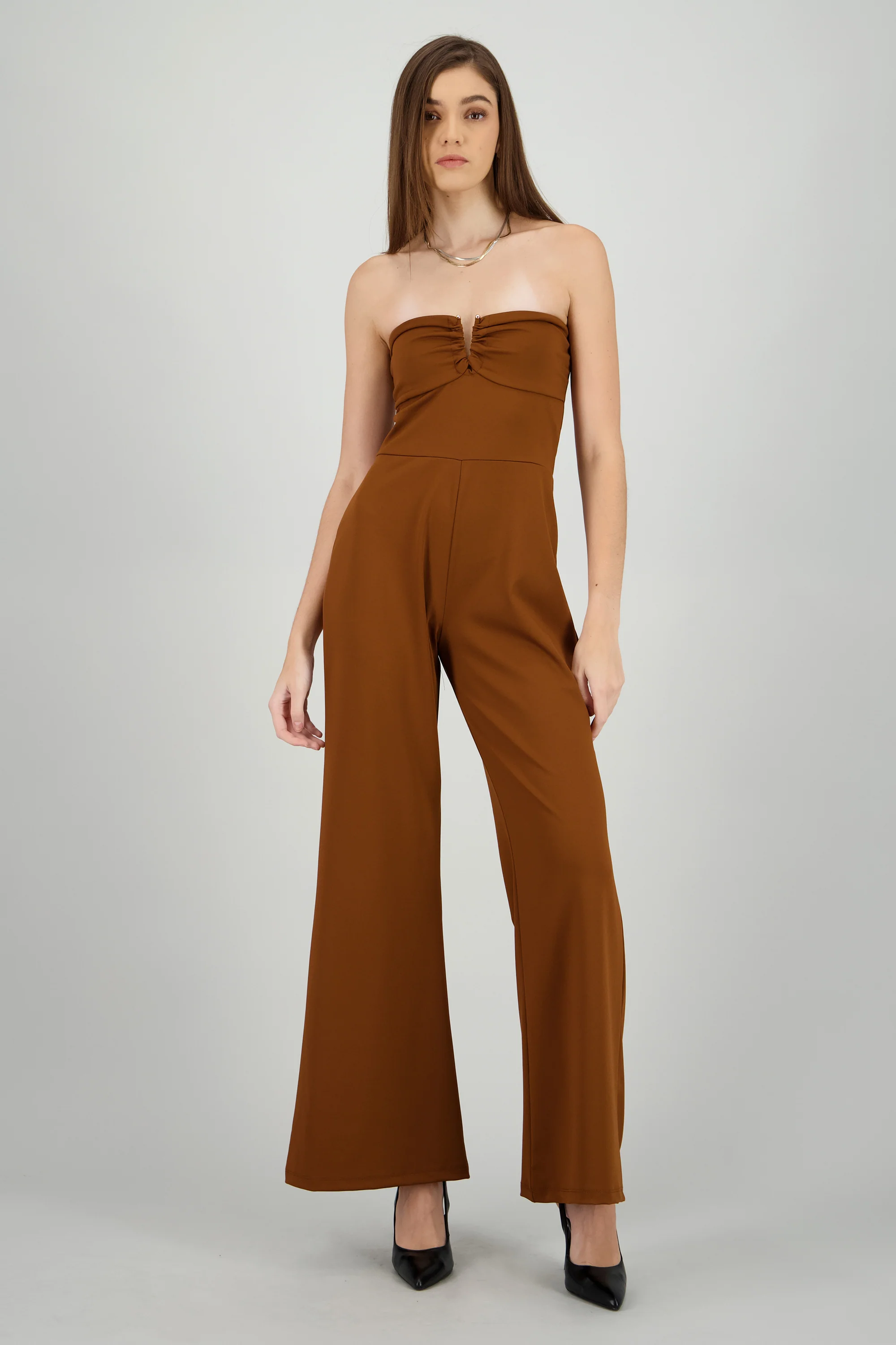Jumpsuit strapless detalle fruncido - Image 2