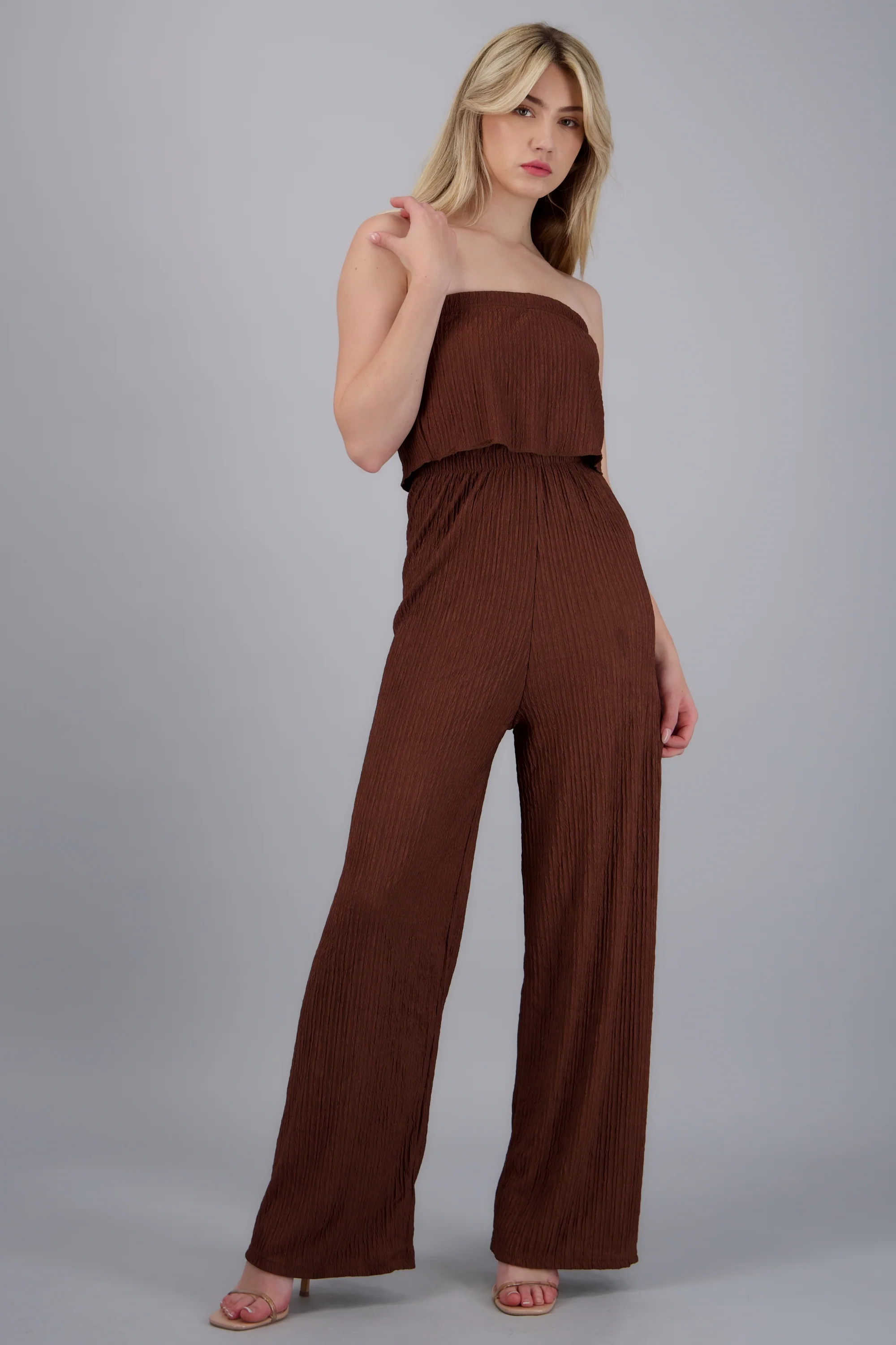 Jumpsuit strapless textura