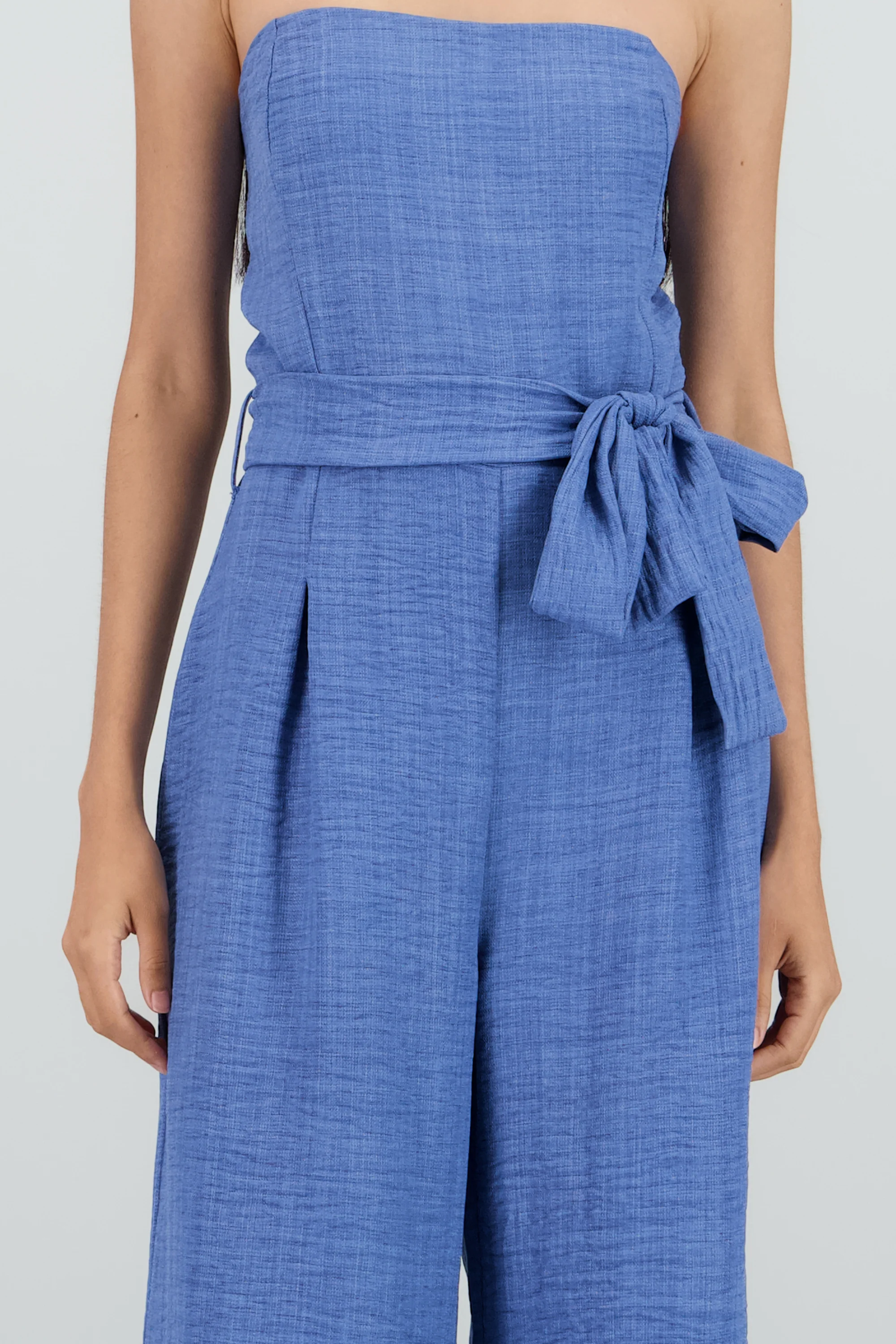 Jumpsuit strapples ligero detalle lazo - Image 5