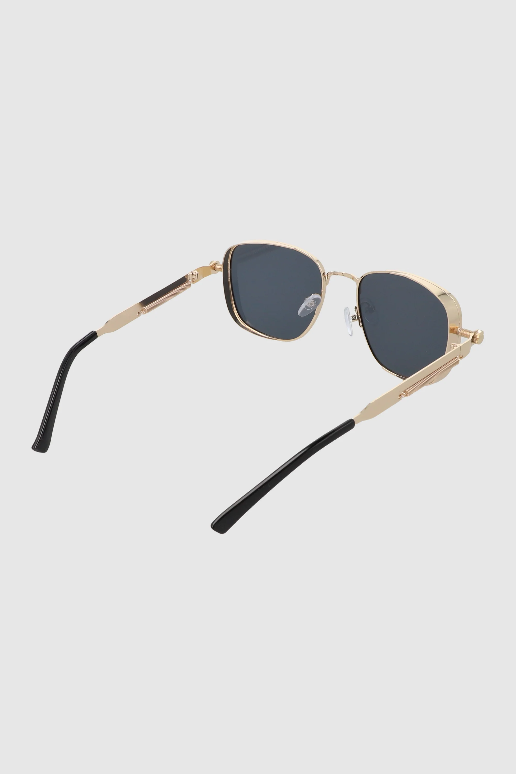 Lentes cuadrados armazón ancho metal - Image 4