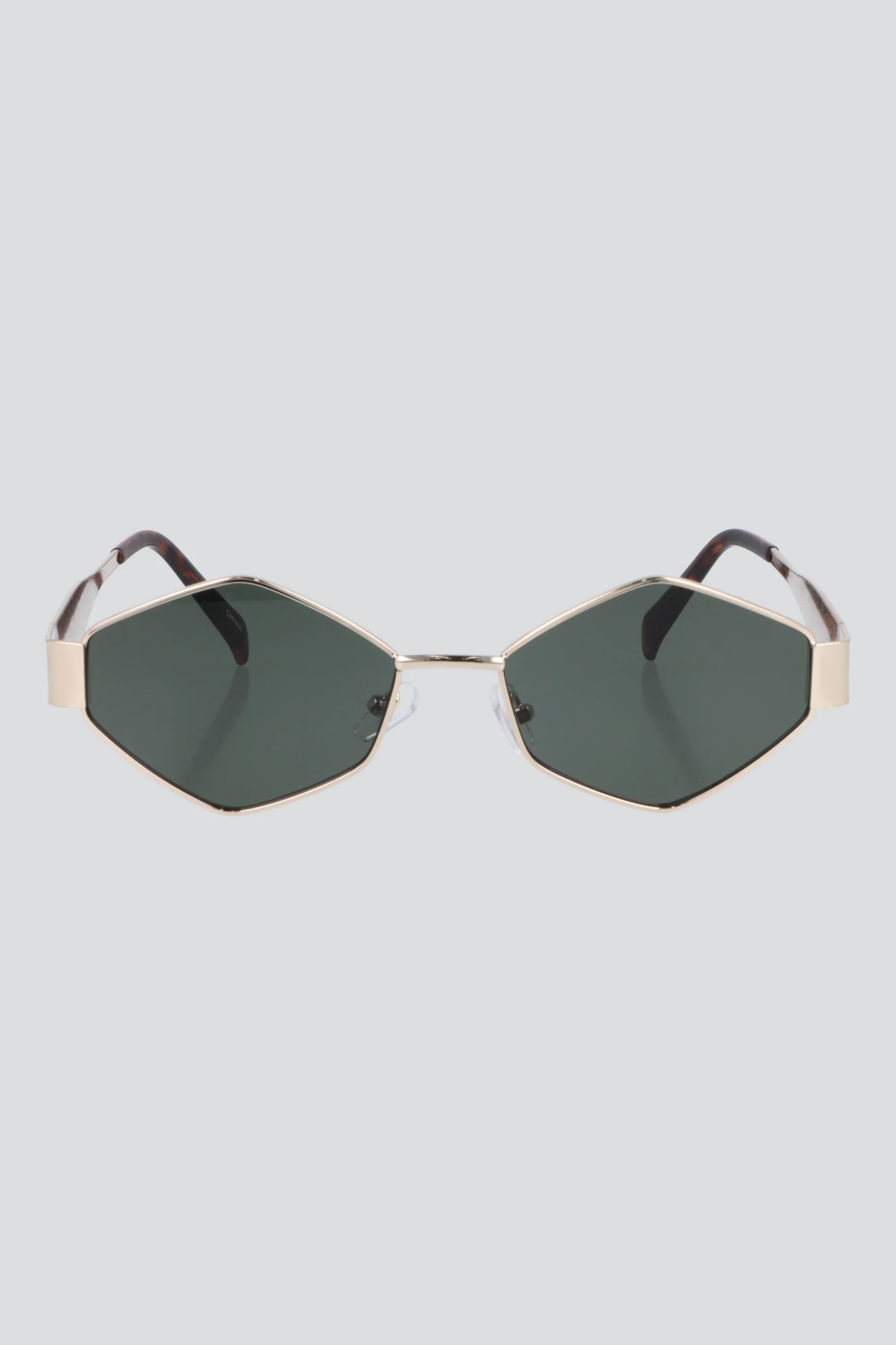 Lentes geométricos marco metálico