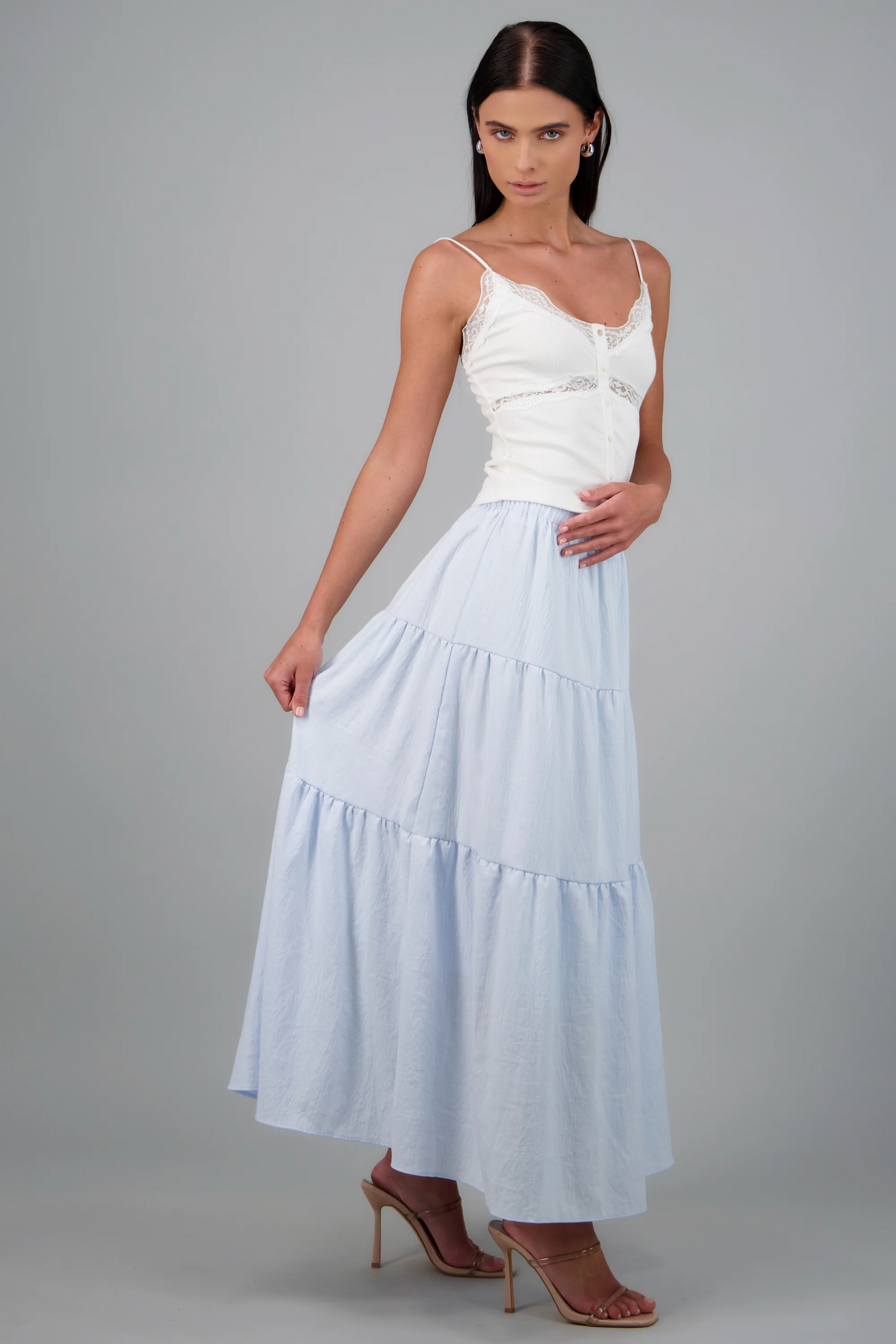 Maxi falda de varios olanes - Image 3