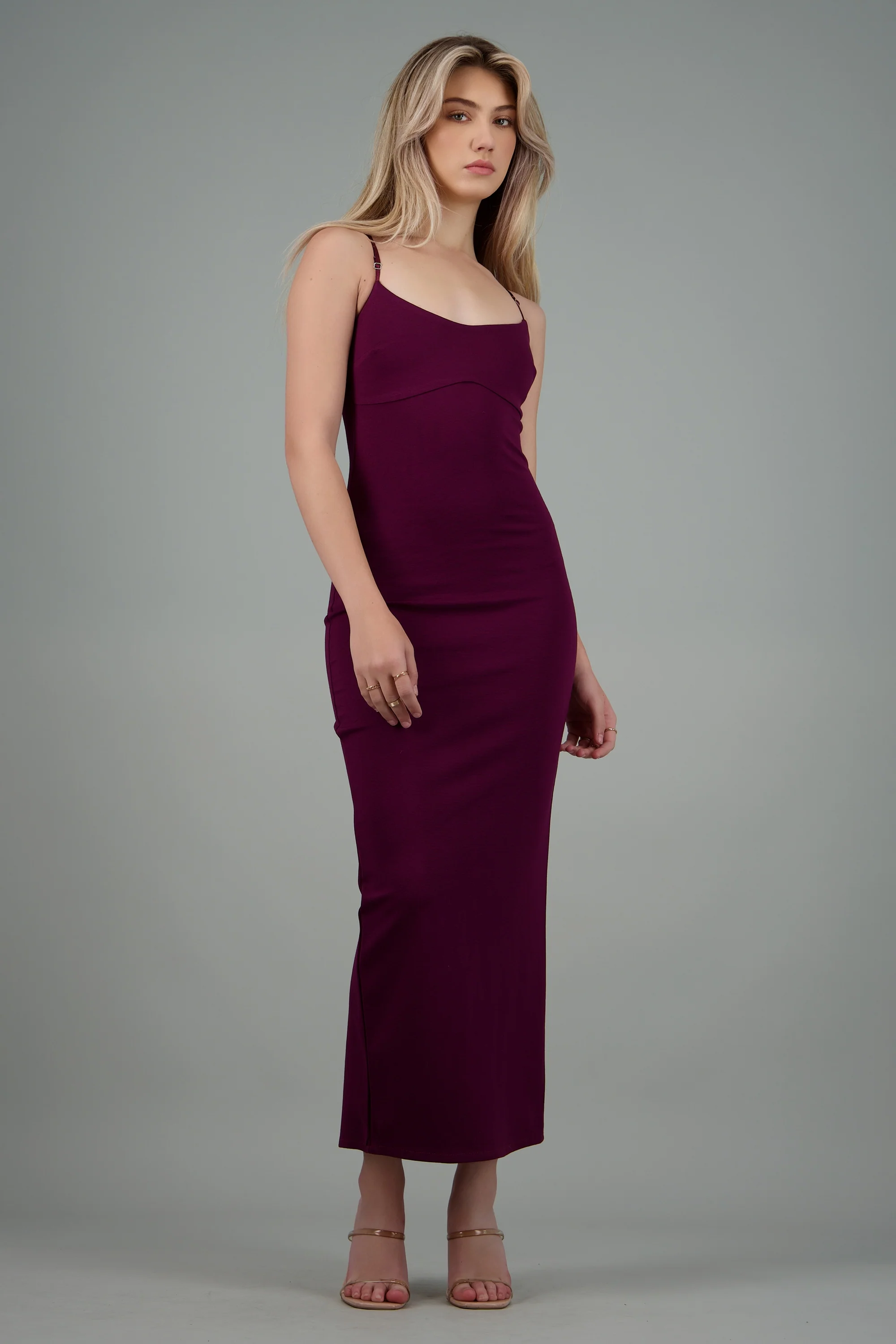 Maxi vestido bodycon liso
