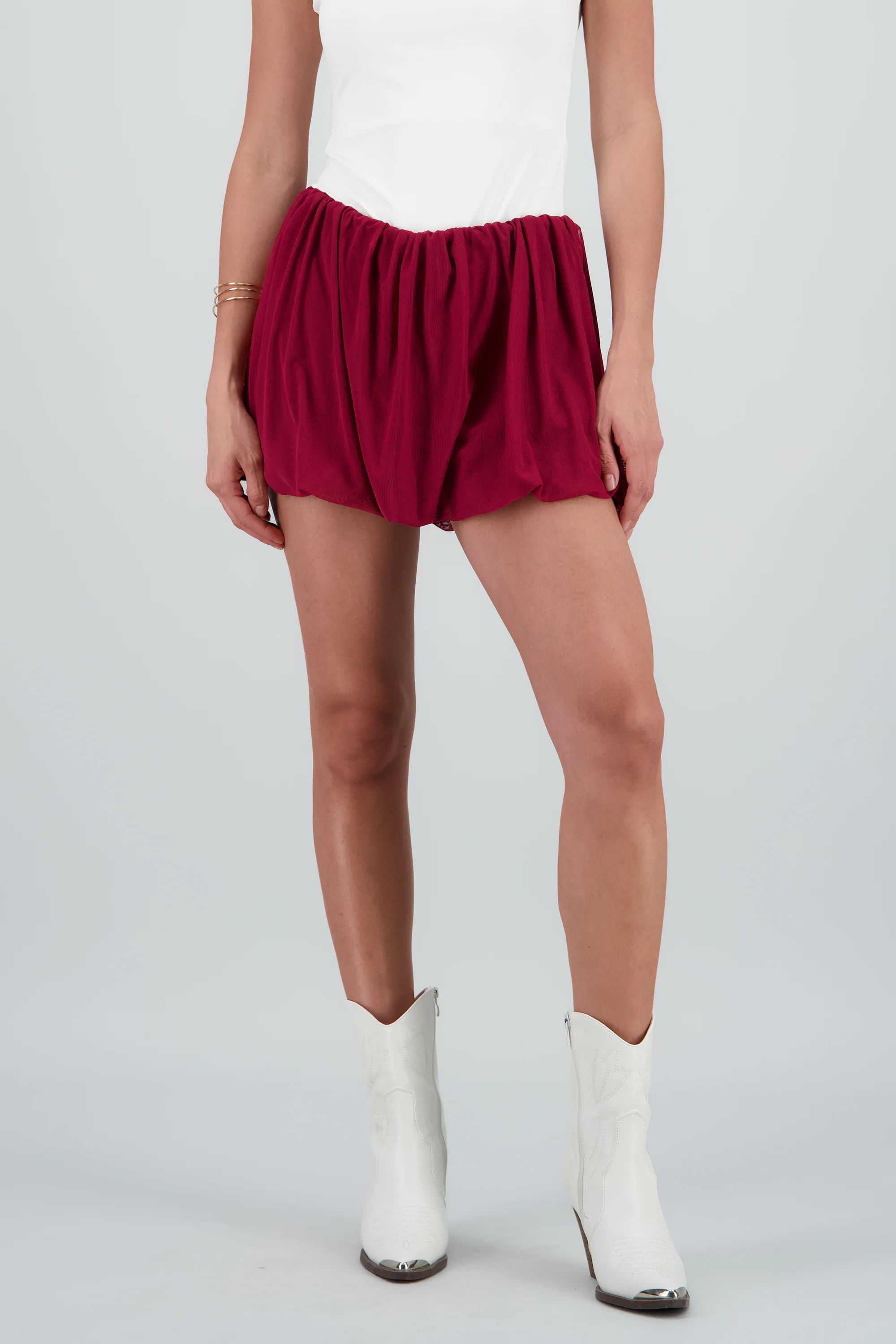 Minifalda globo mesh - Image 2