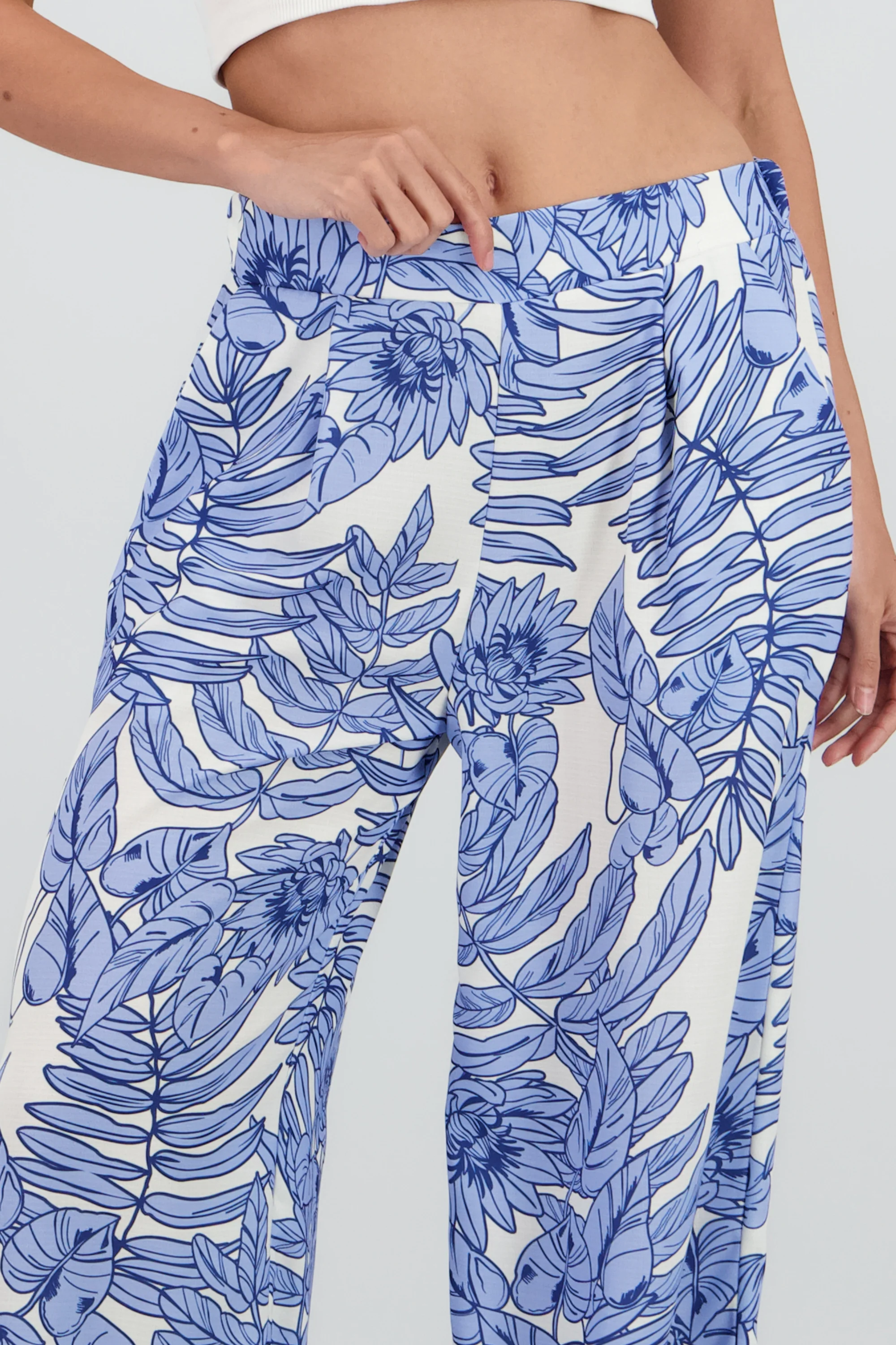 Pantalon amplio fluido estampado - Image 5