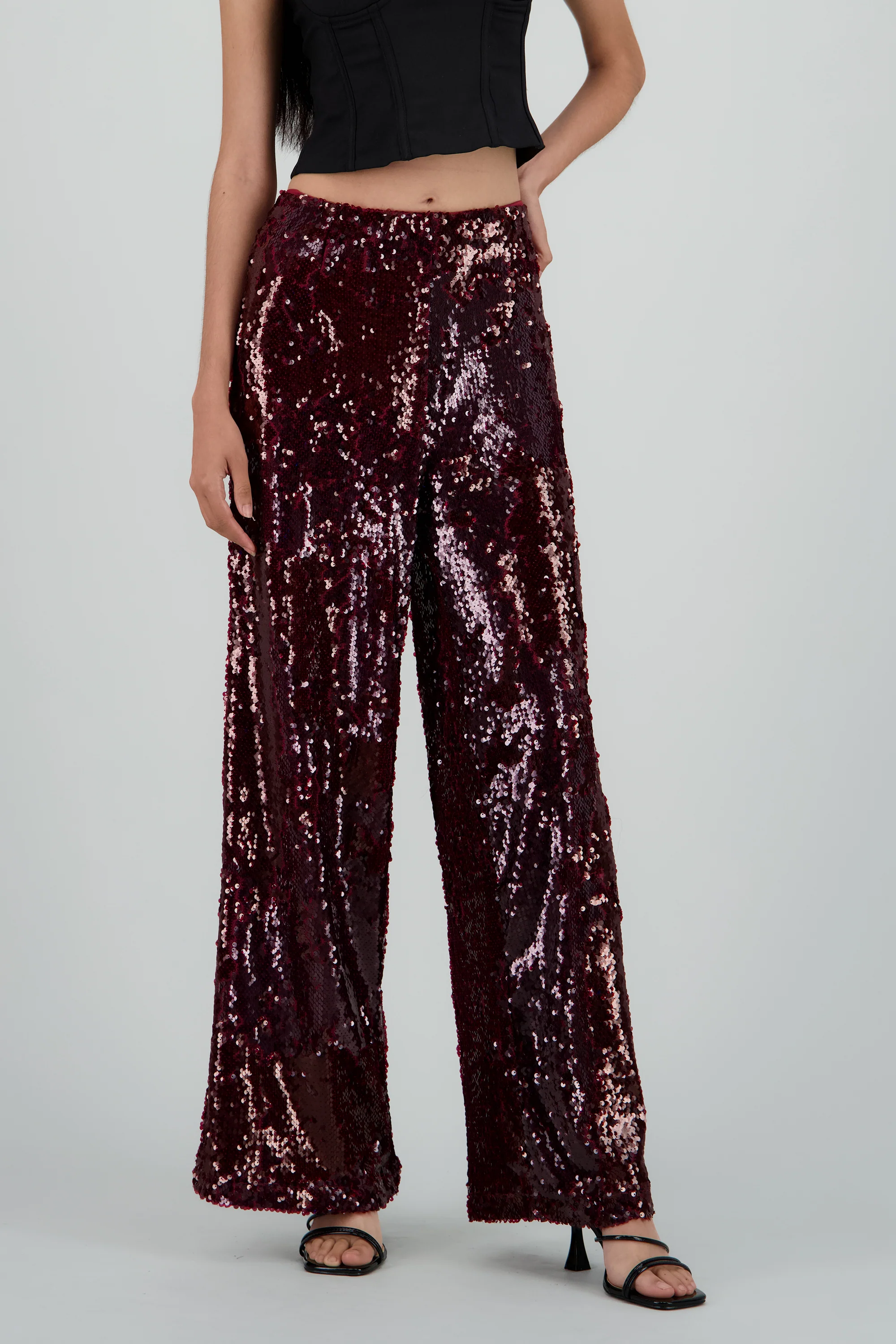 PANTALON AMPLIO LENTEJUELAS - Image 2