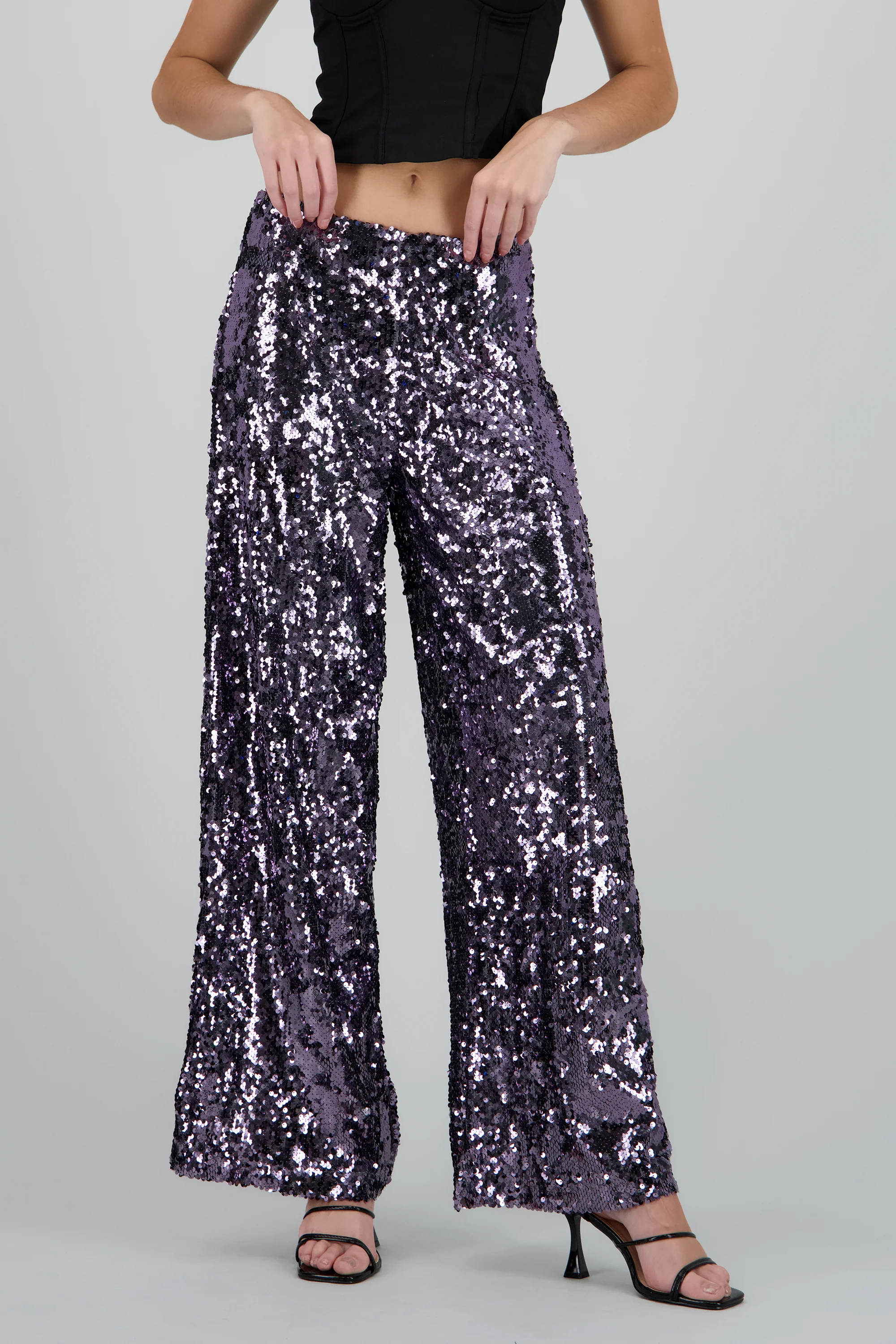 PANTALON AMPLIO LENTEJUELAS - Image 2