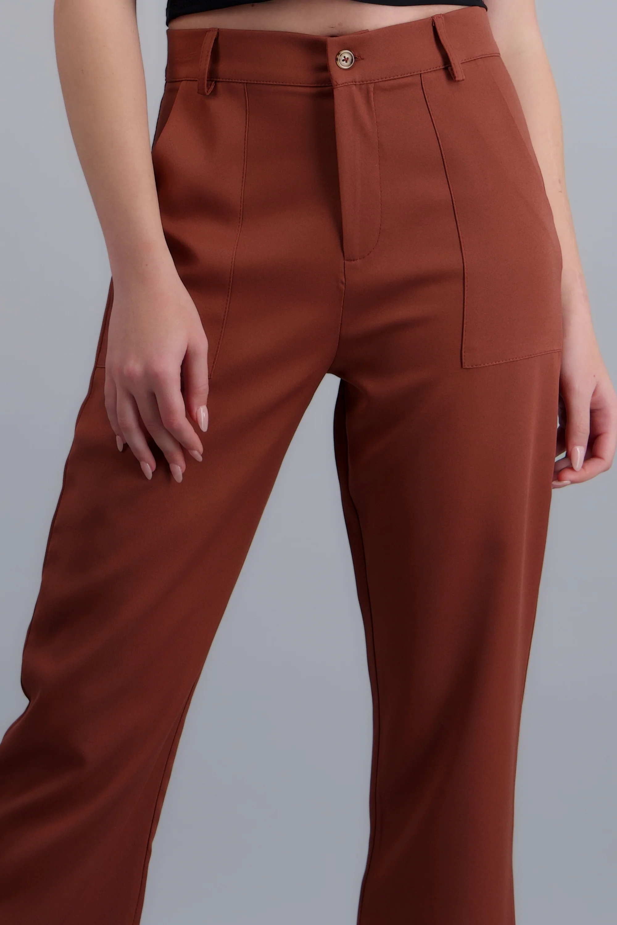 Pantalón Cintura Alta Capri Bolsas - Image 5