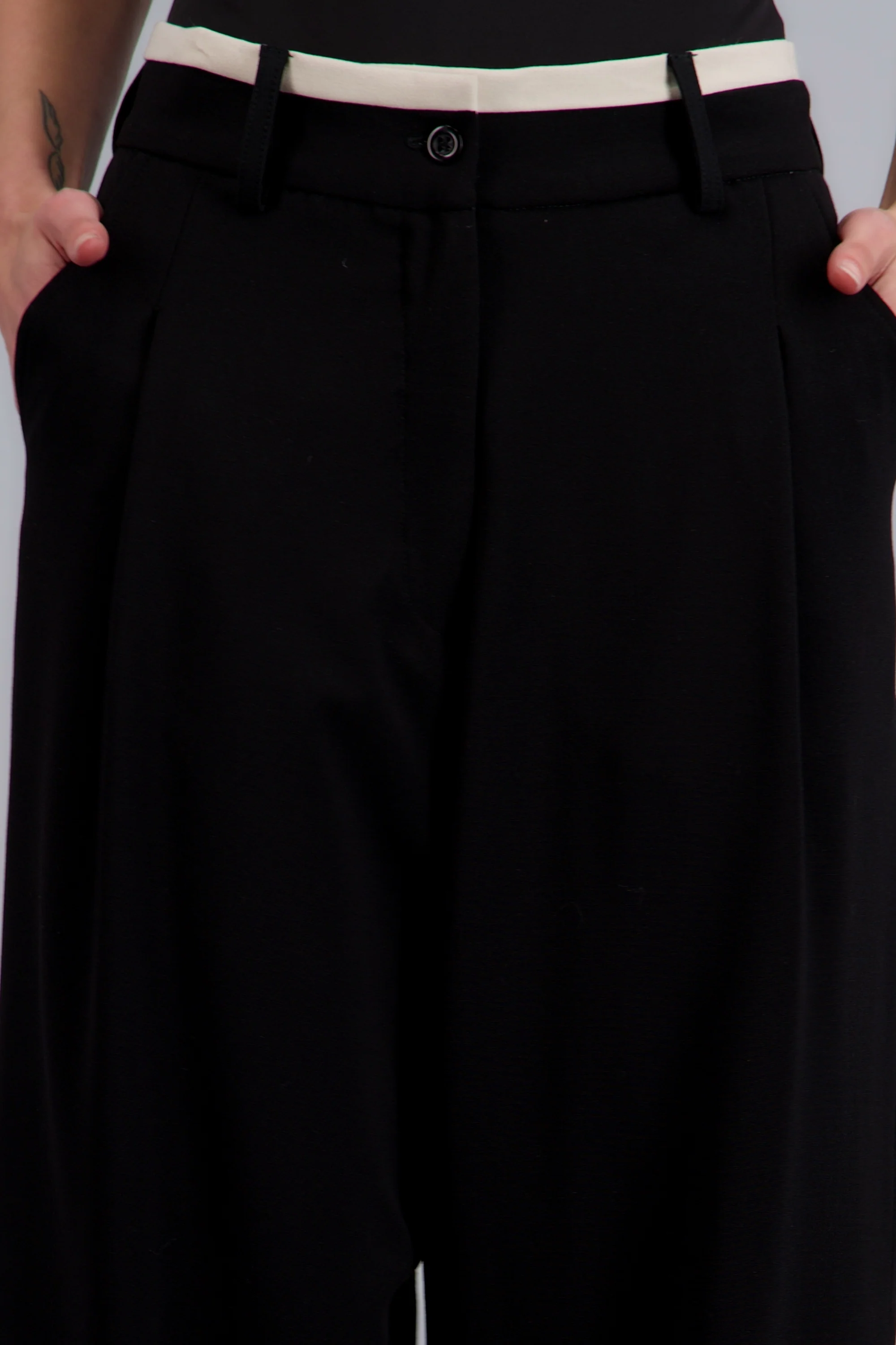 Pantalon contraste pinzas - Image 5
