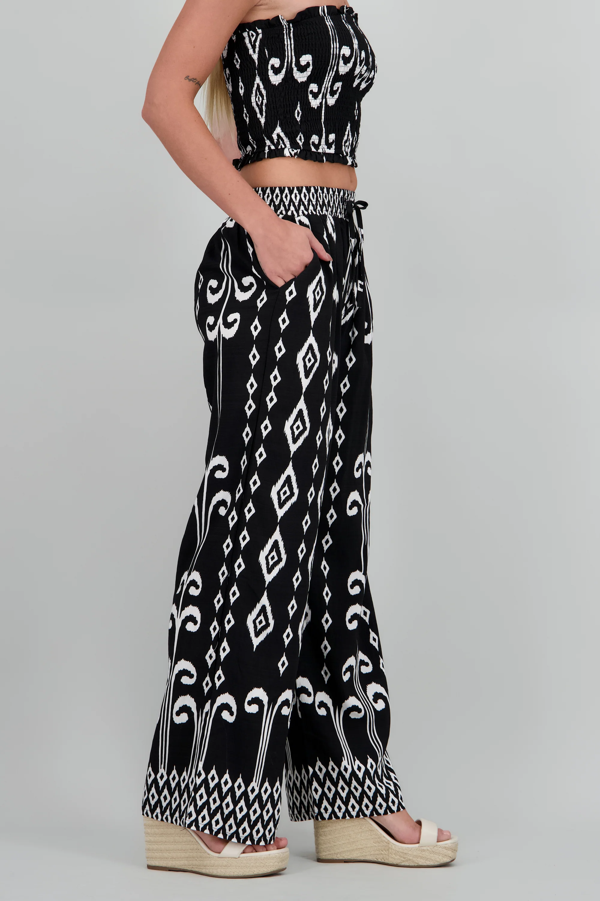 Pantalon estampado amplio - Image 3