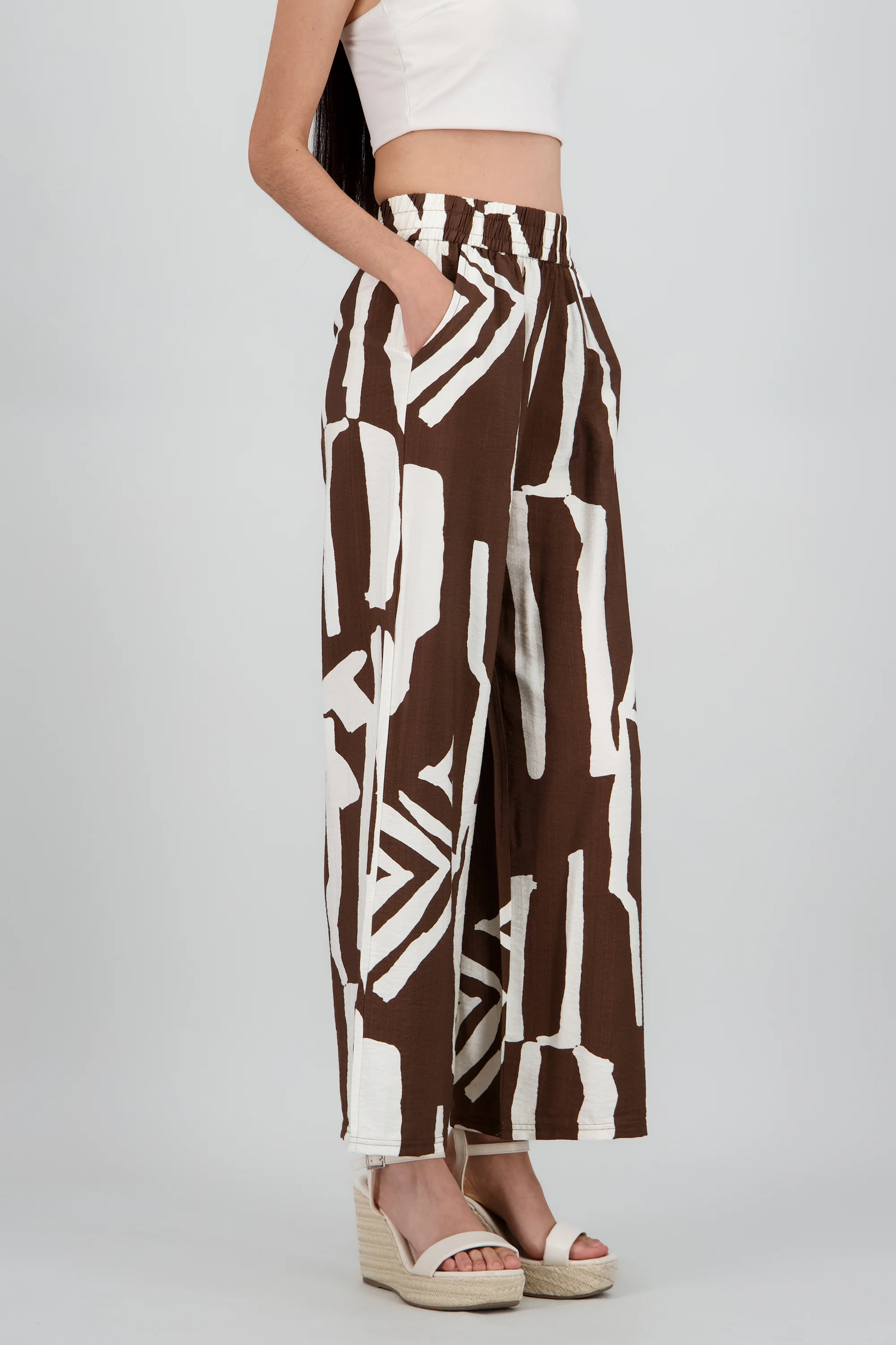 Pantalon estampado asimetrico - Image 3