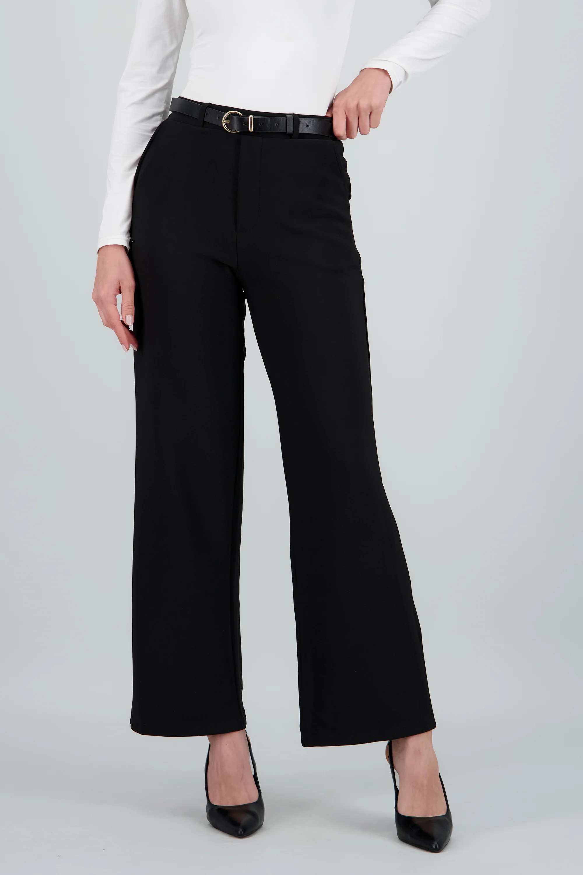 Pantalon estilo recto con cinturon - Image 7