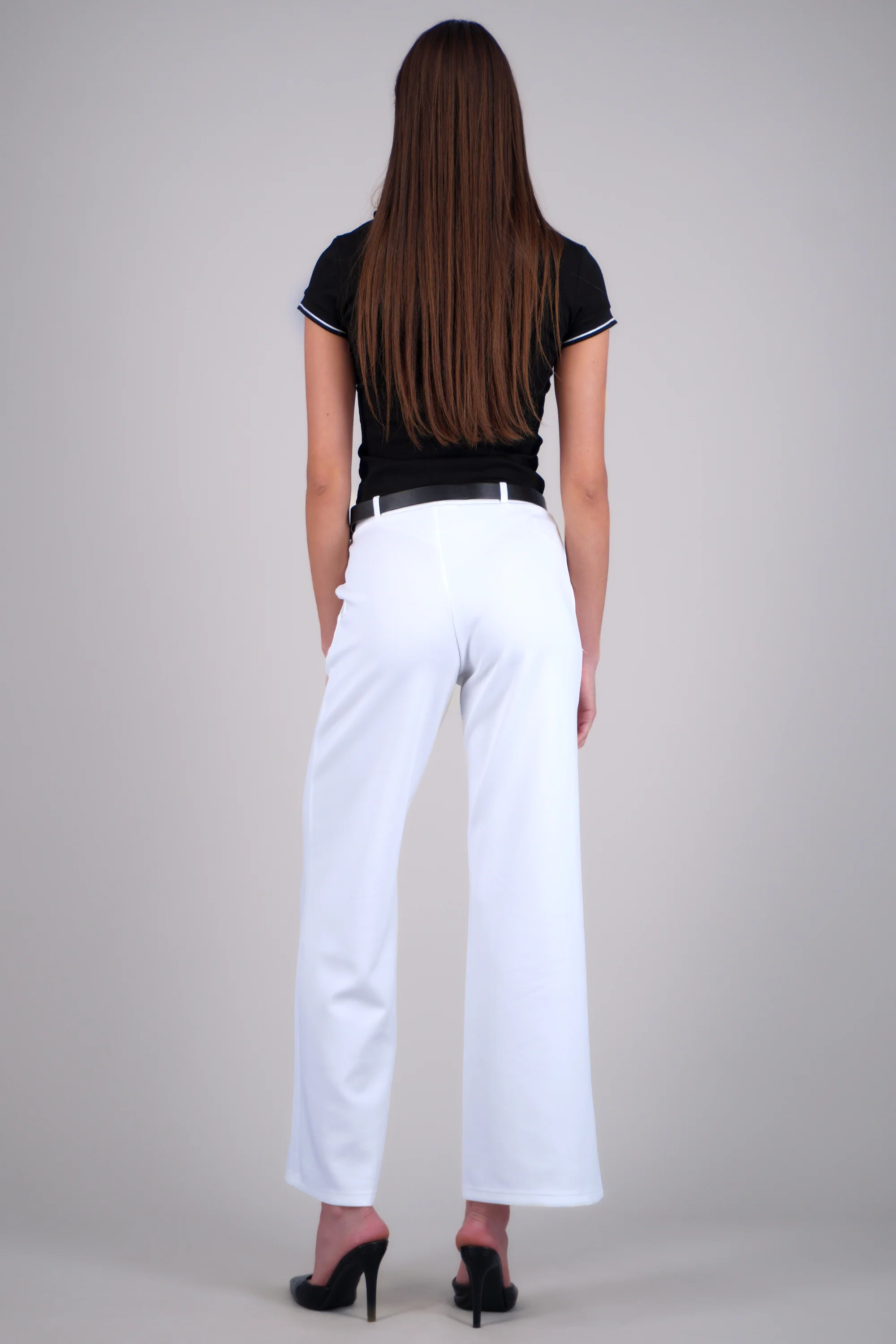 PANTALON ESTILO RECTO CON CINTURON - Image 4