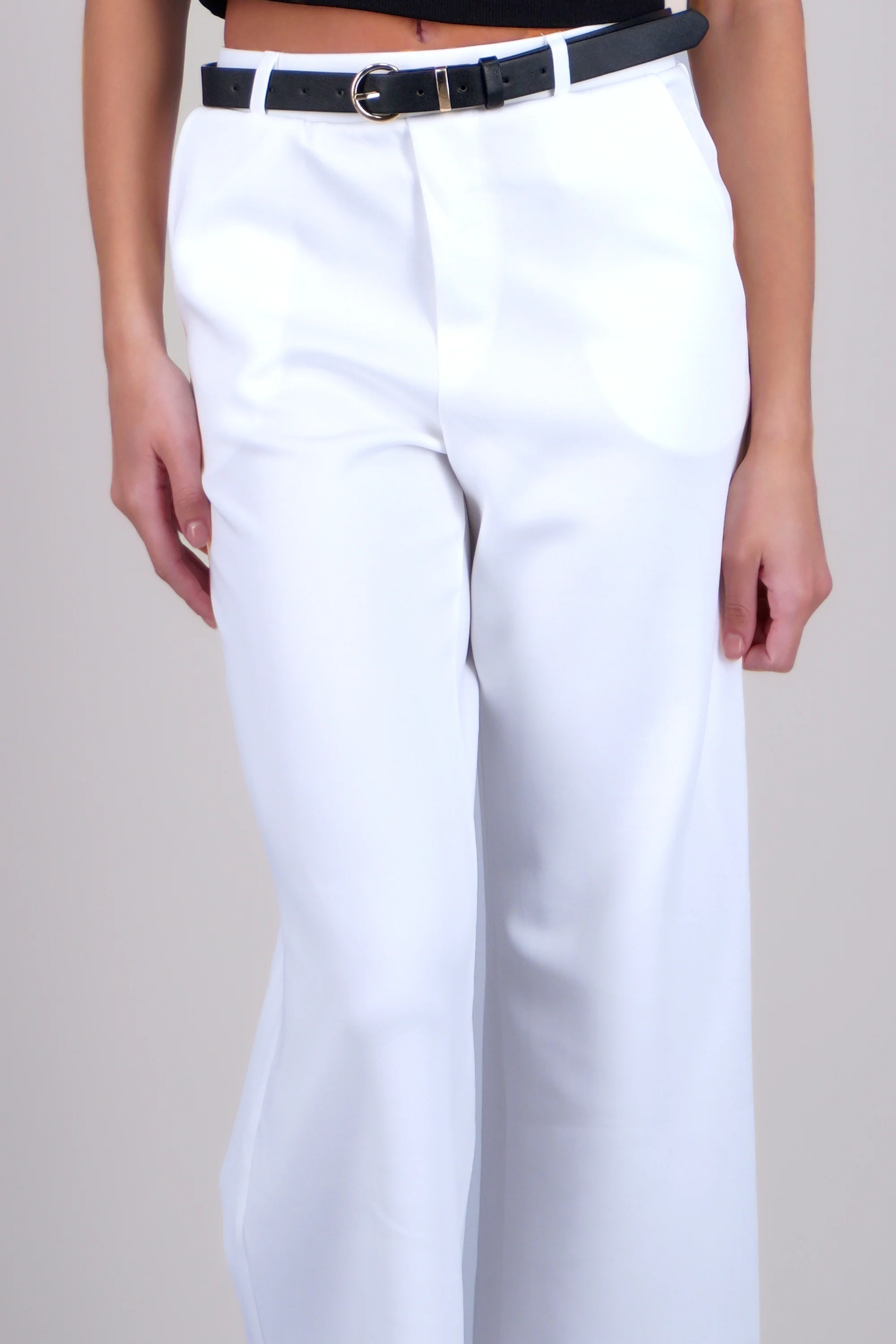 PANTALON ESTILO RECTO CON CINTURON - Image 5