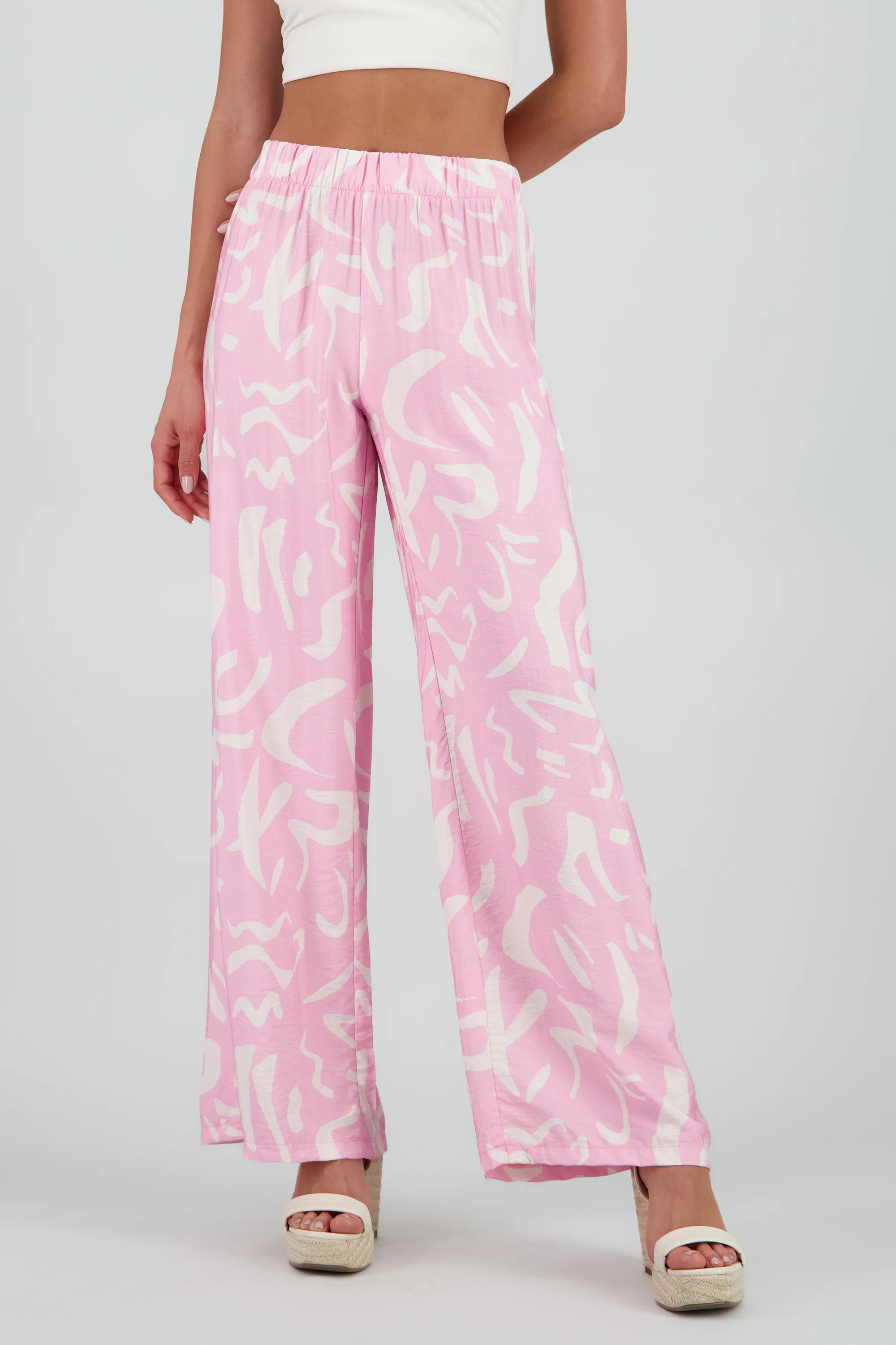 Pantalon fluido detalle estampado - Image 2