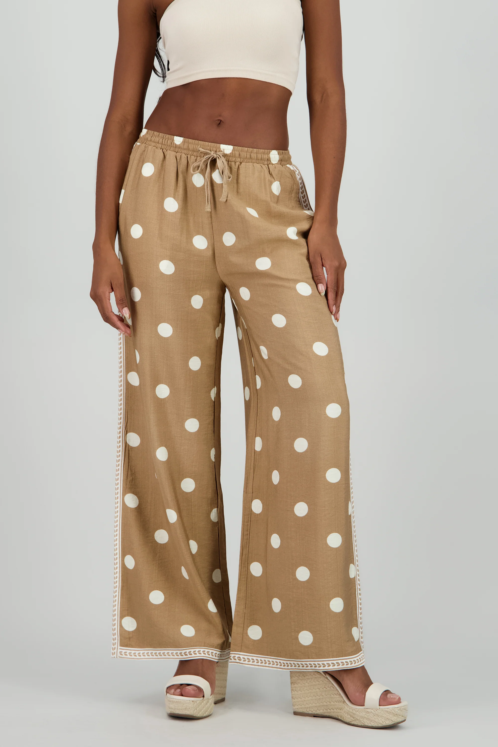 Pantalon fluido resorte detalle costados - Image 2