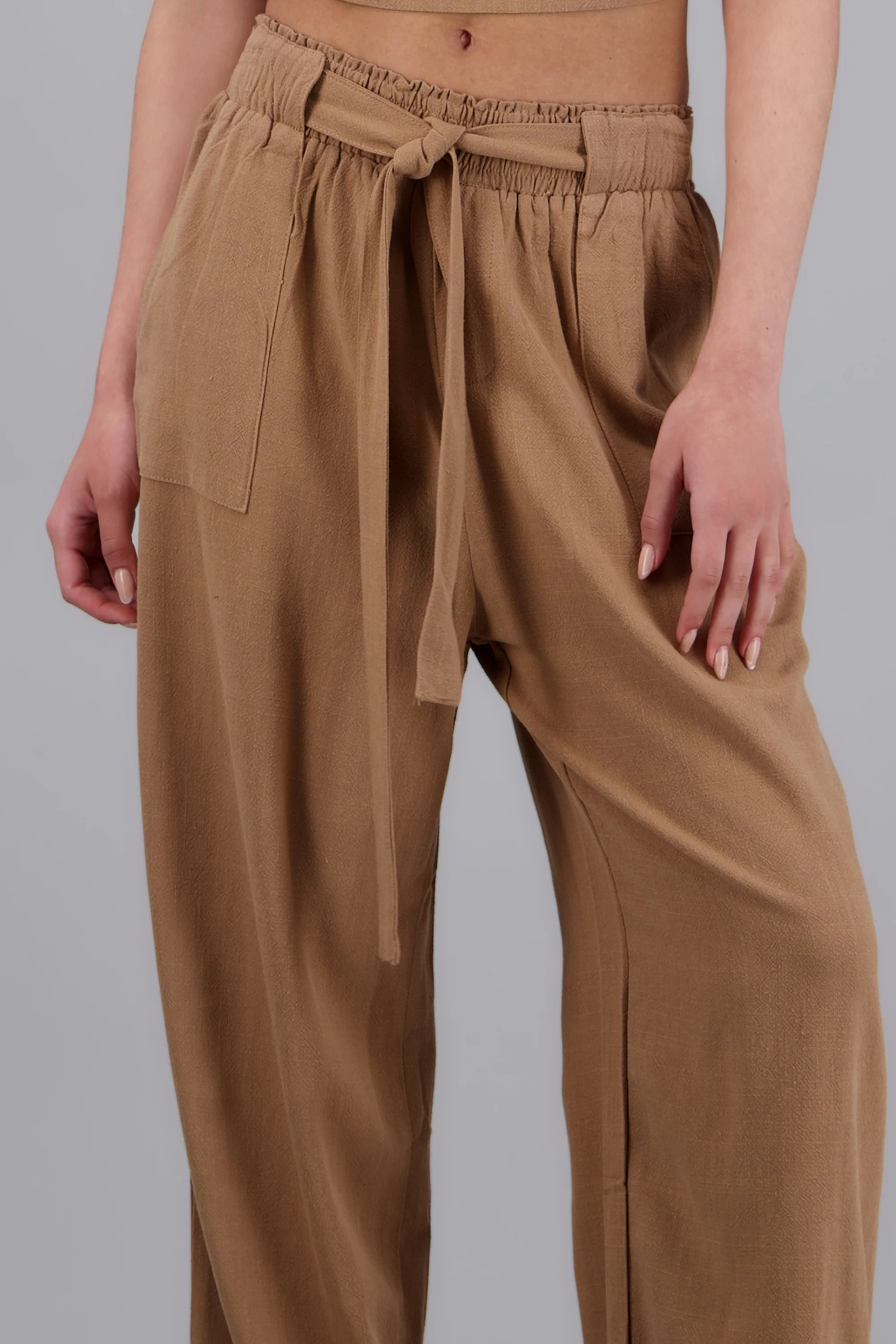 Pantalon lino detalle cinturon - Image 5