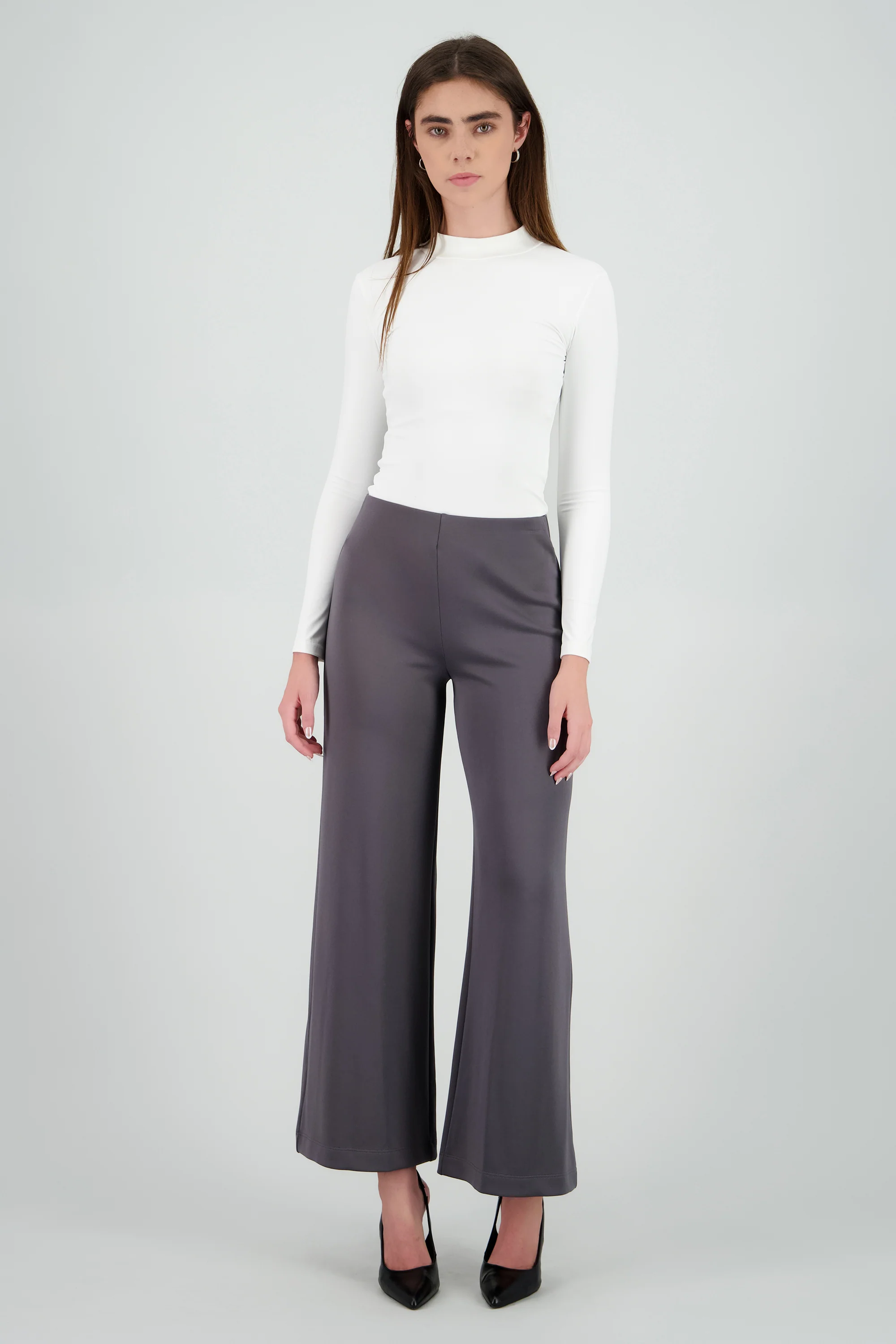 Pantalon liso wide leg