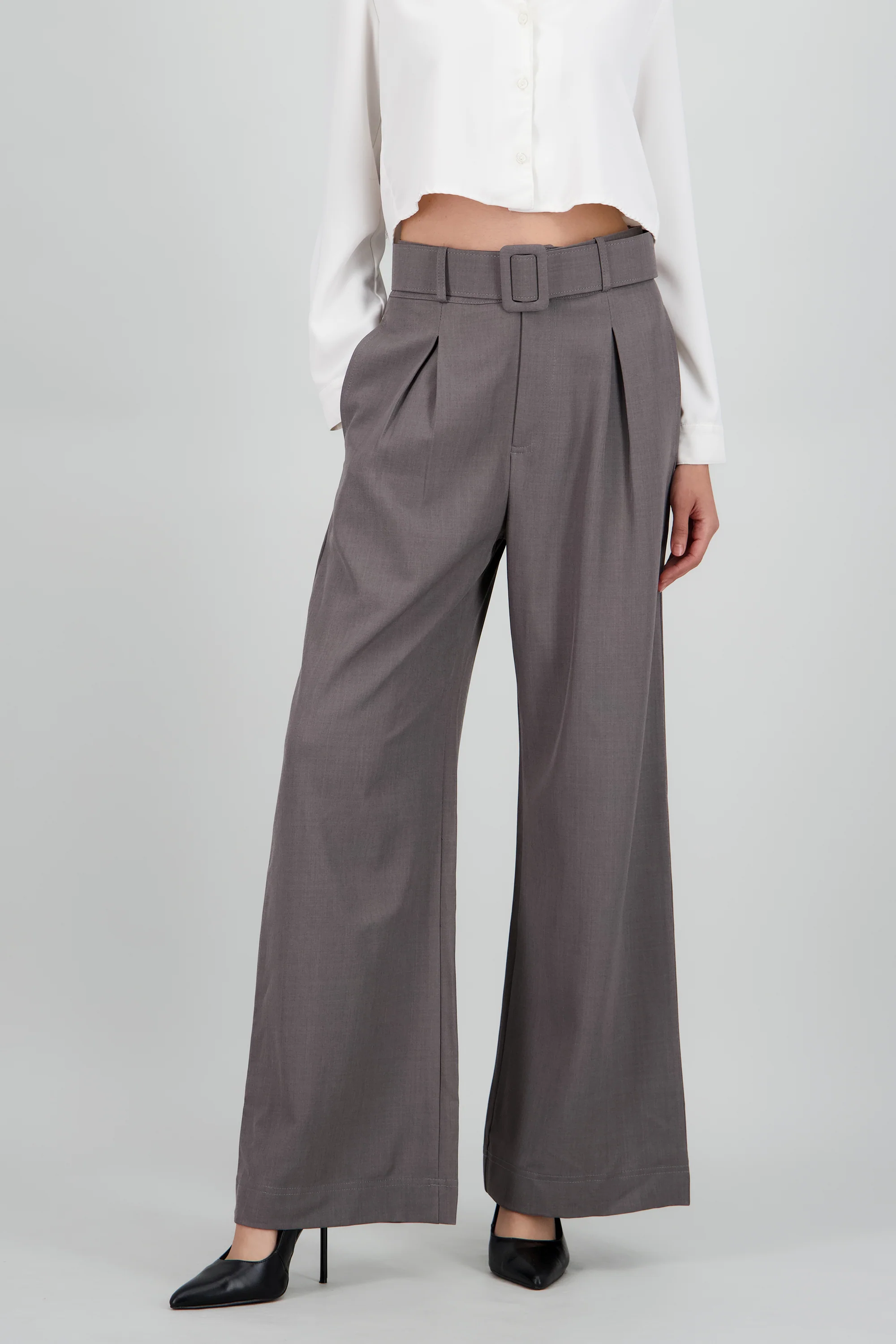 Pantalon pinzas detalle cinturon - Image 2