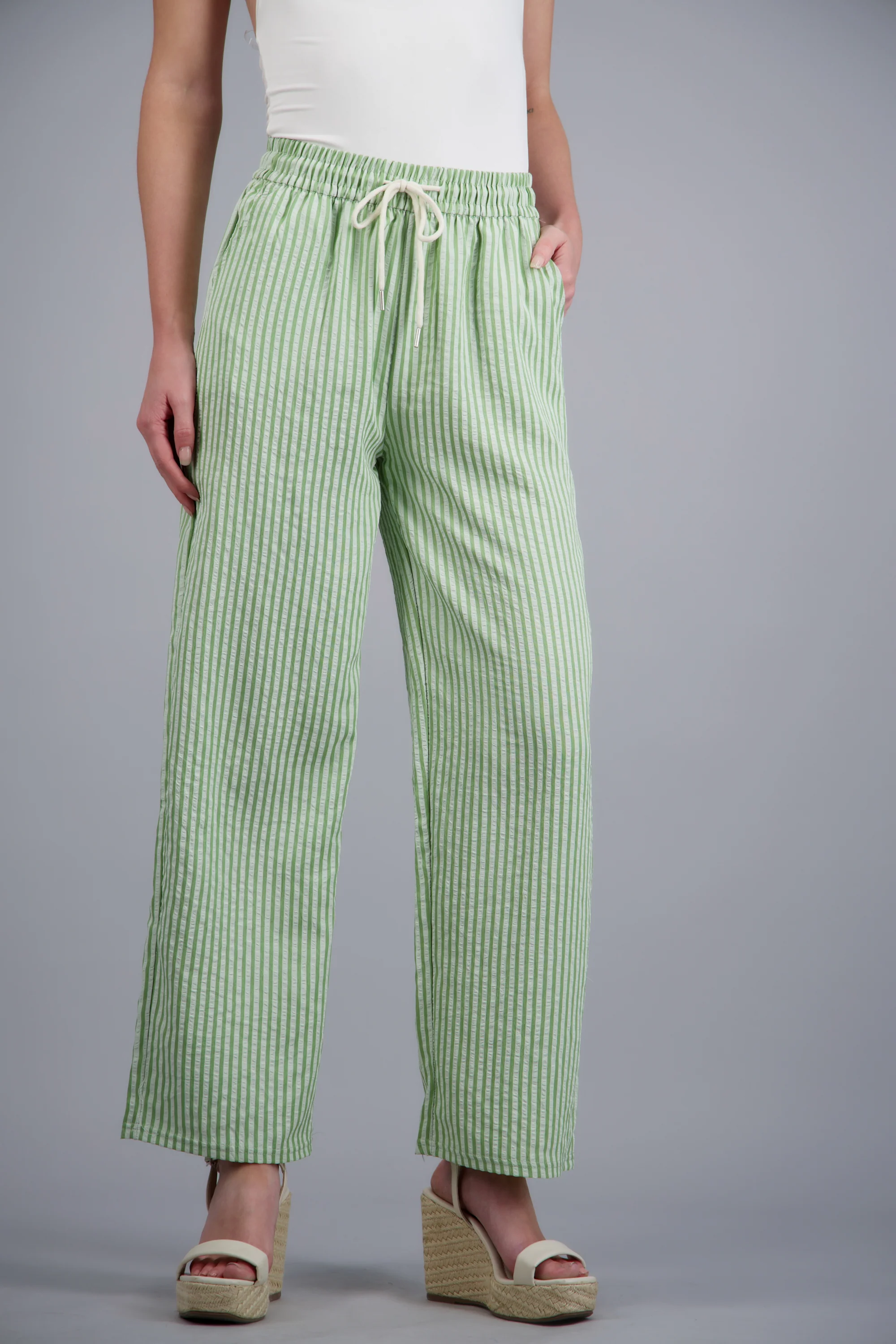 Pantalon rayas con jareta - Image 2