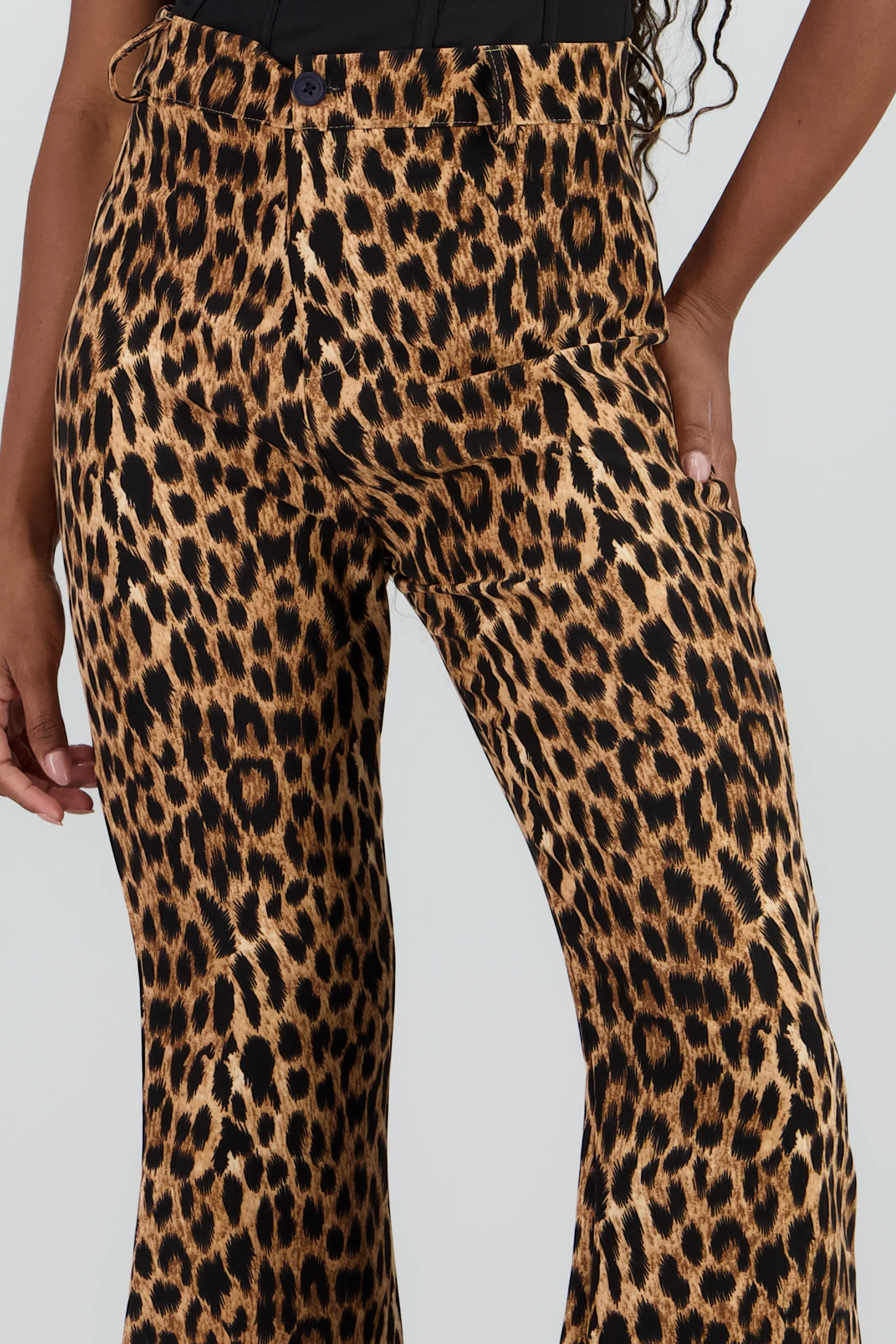 Pantalon recto animal print - Image 5