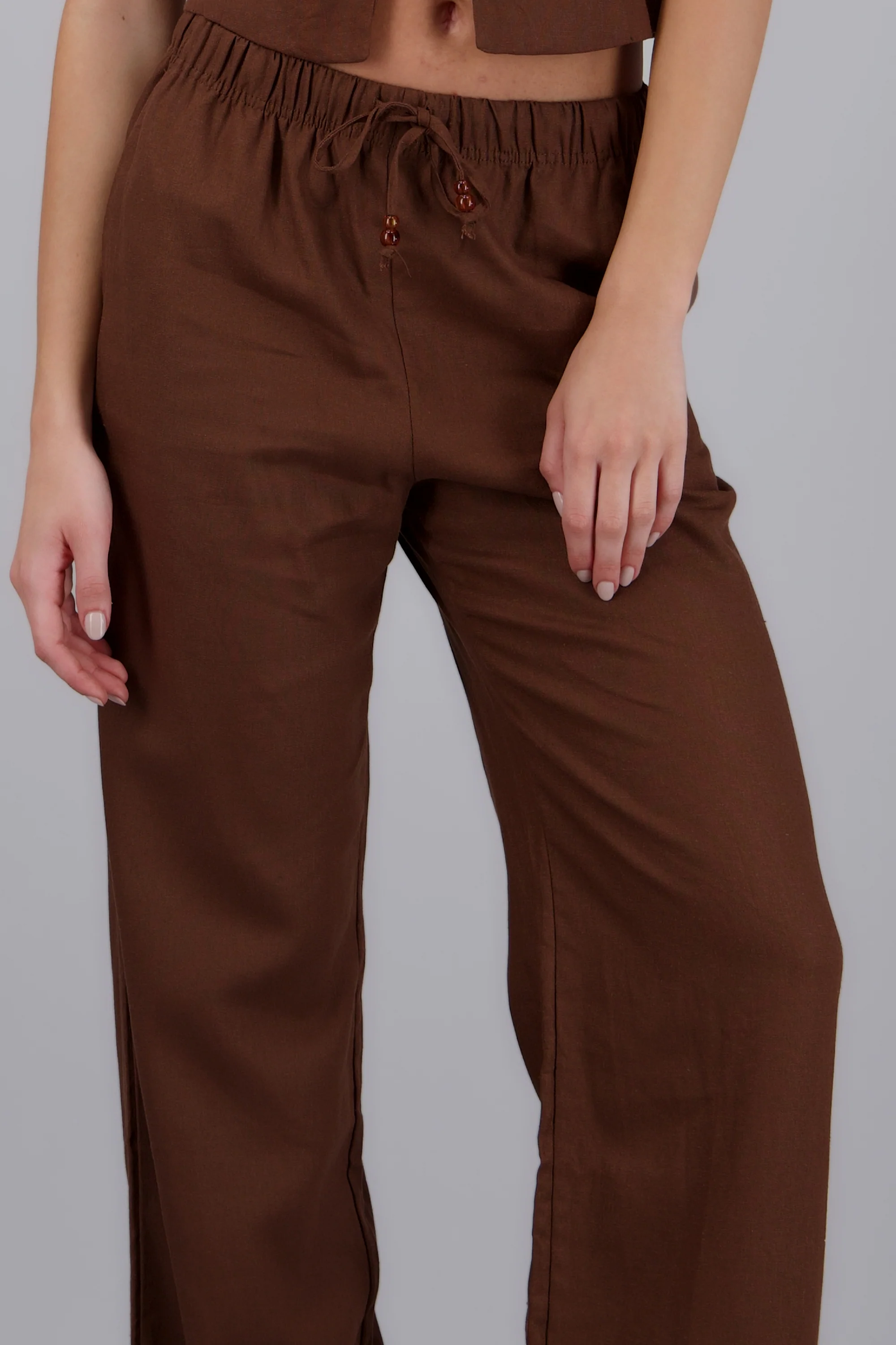 Pantalón recto con lino - Image 5