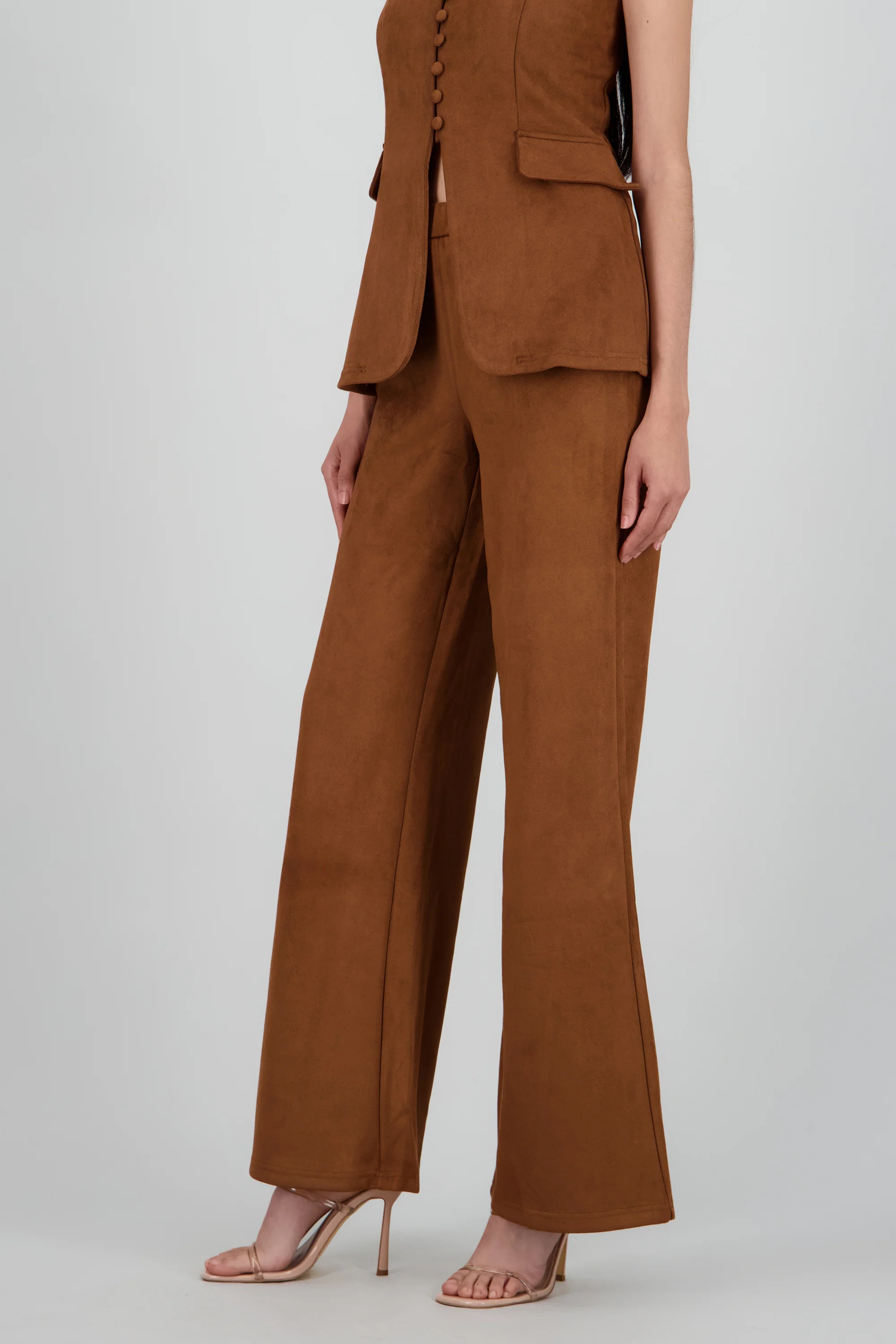 Pantalon suede recto - Image 3