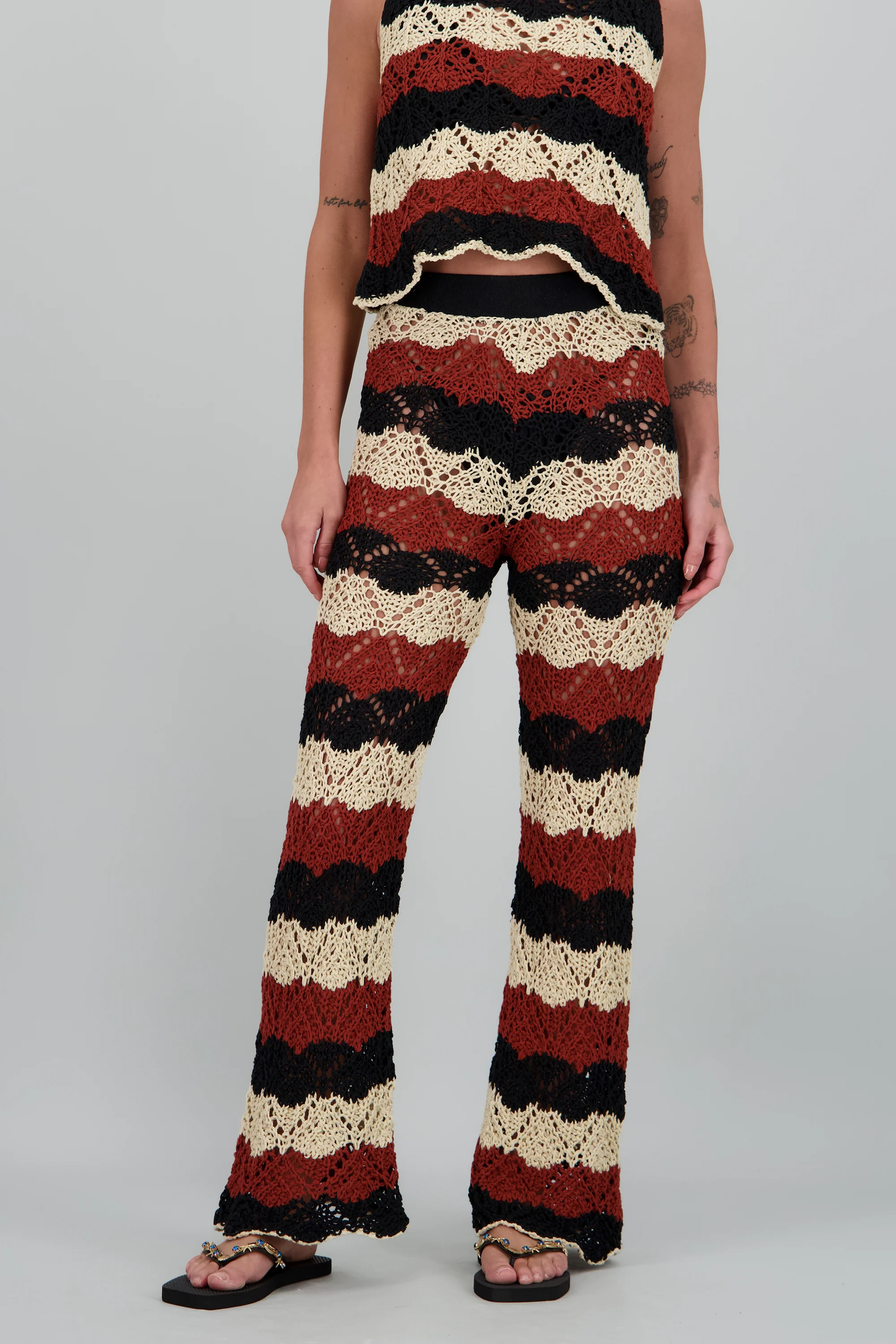 Pantalon tejido rayas - Image 2