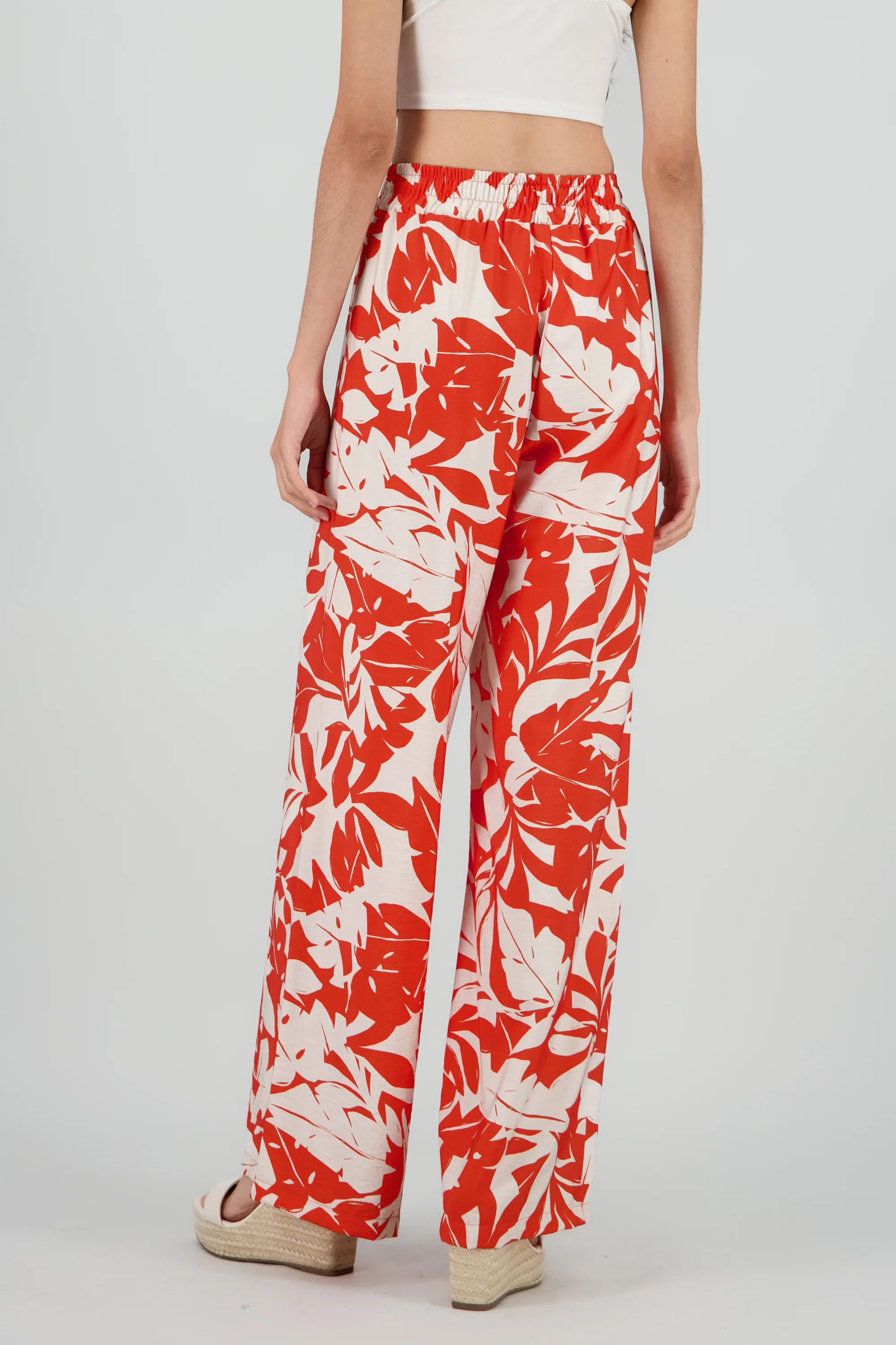 Pantalon tropical contraste color - Image 4