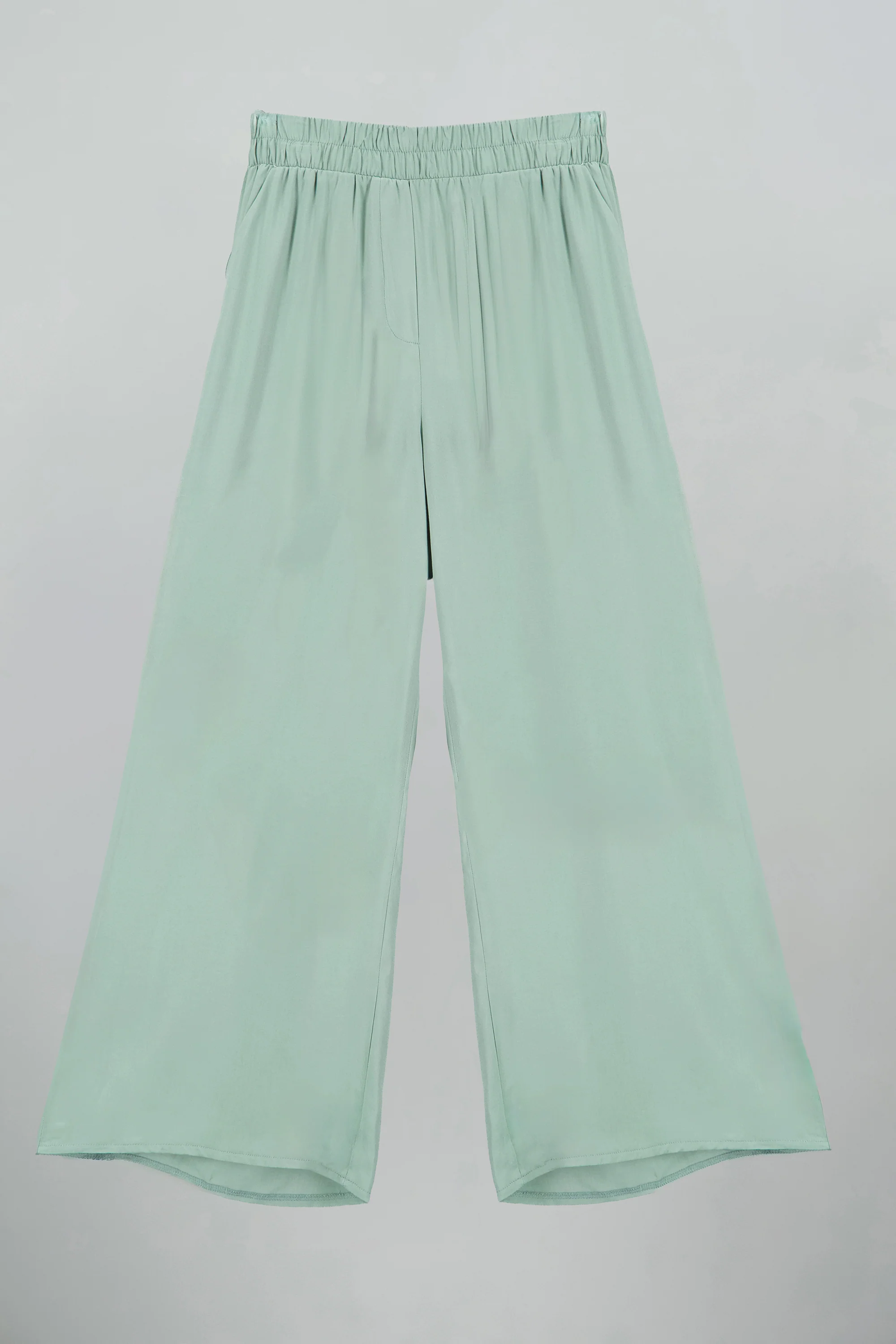 Pantalón Wide Leg Cintura Alta Fruncida - Image 6