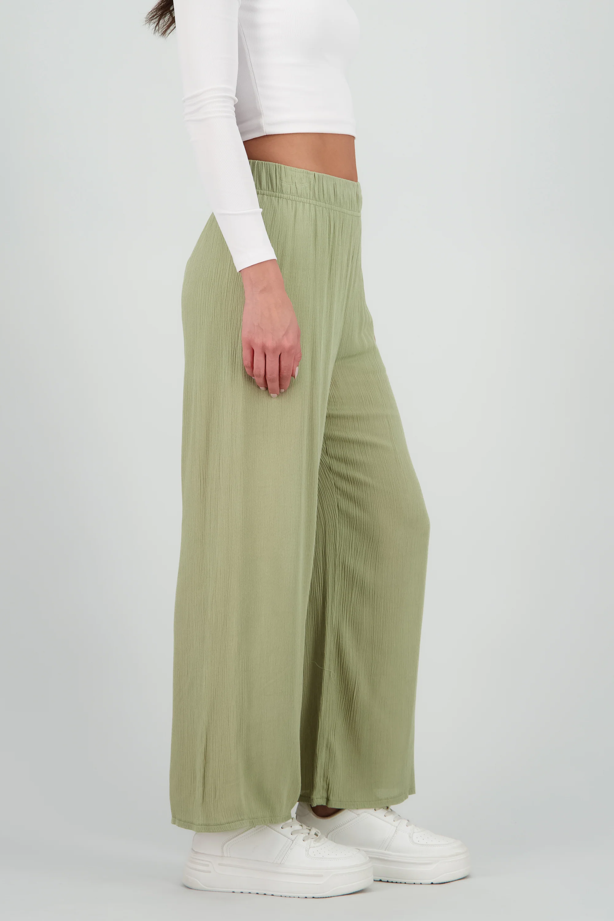 Pantalón Wide Leg Cintura Elástico - Image 3