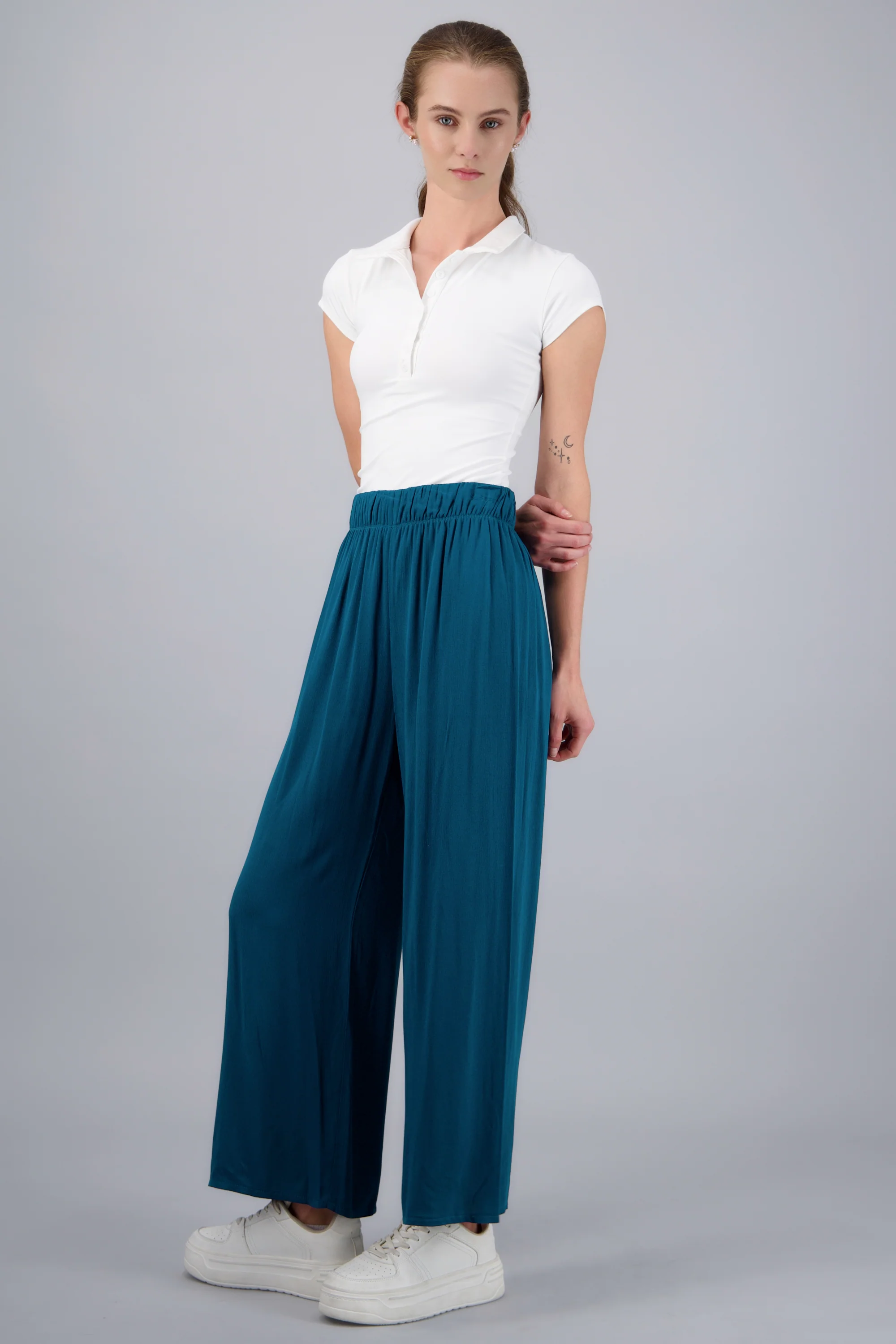 Pantalón Wide Leg Cintura Elástico - Image 7