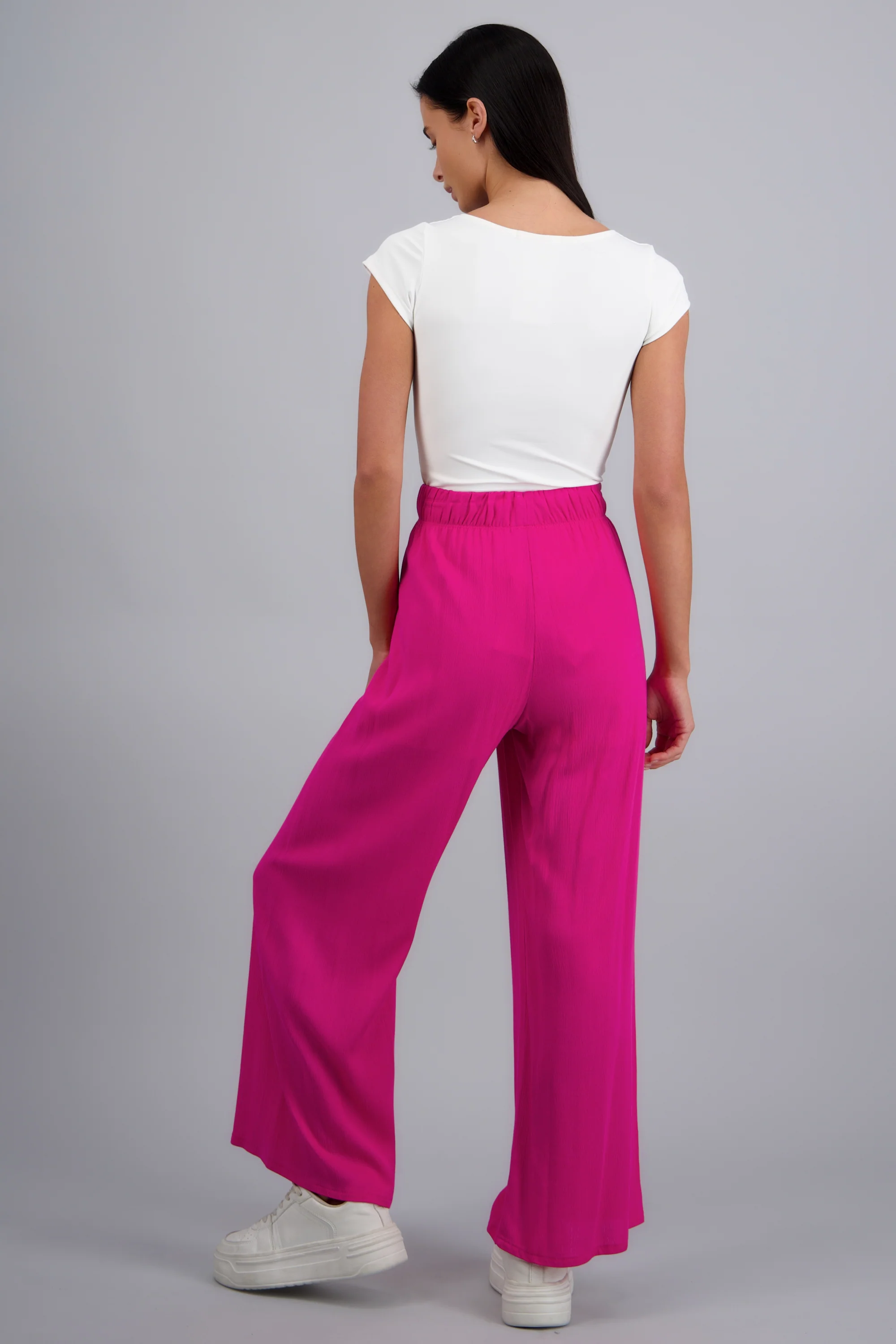 Pantalón Wide Leg Cintura Elástico - Image 4