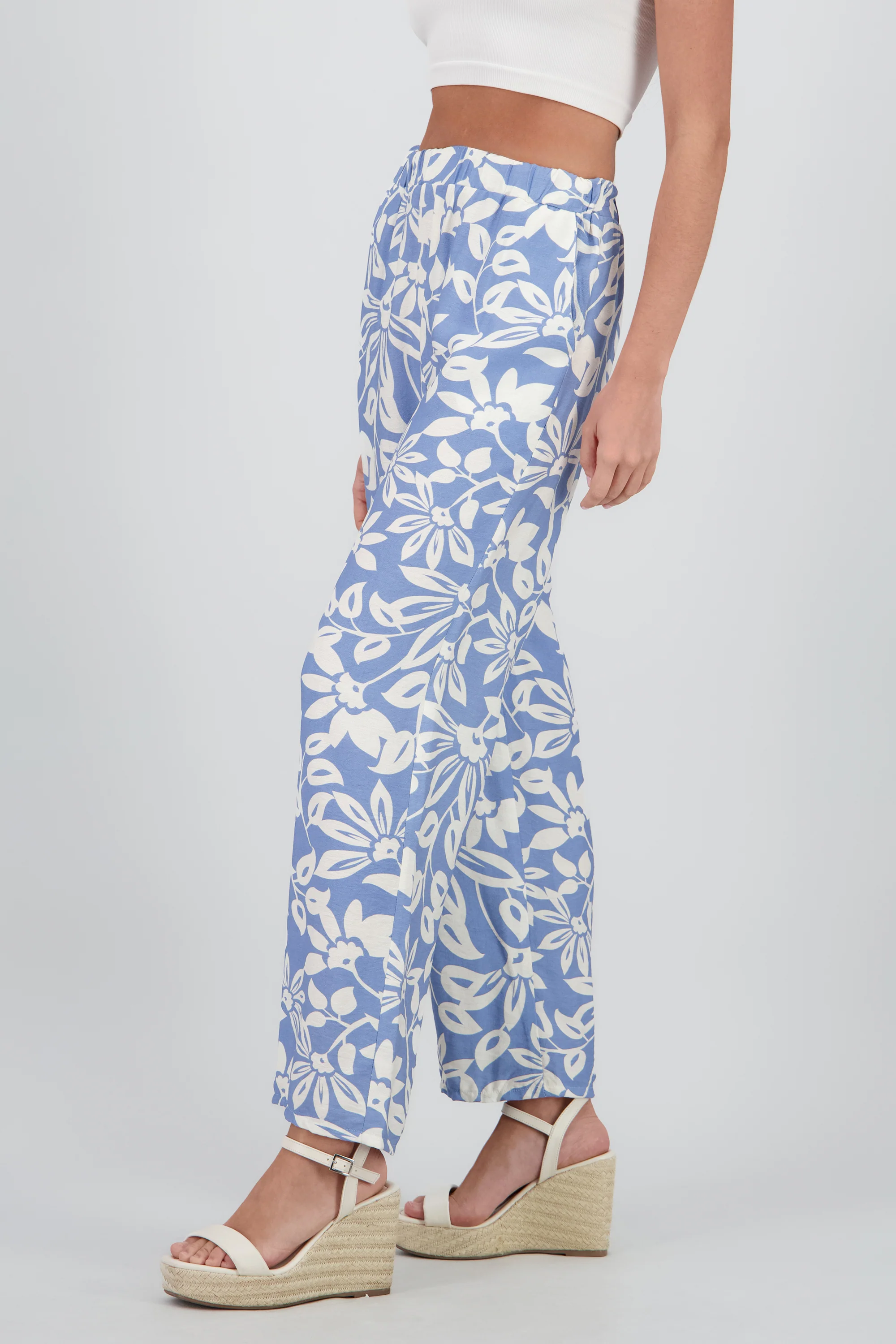 Pantalon wide leg estampado flores - Image 3