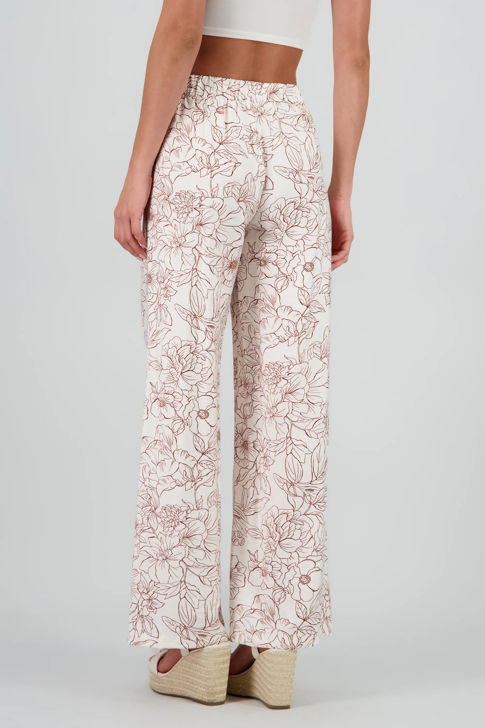 Pantalones amplio estampado flores - Image 4