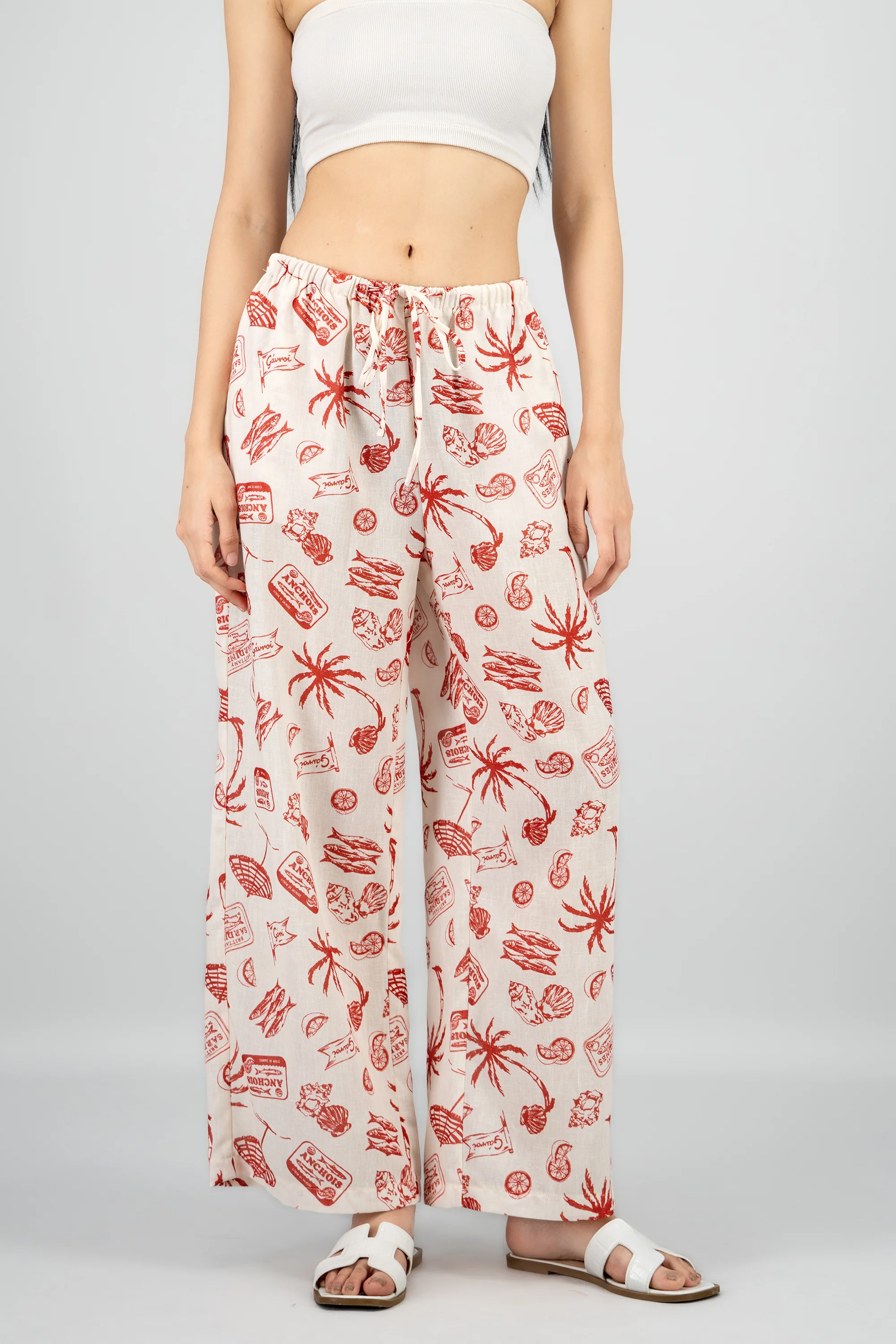 Pantalones estampado tropical - Image 2